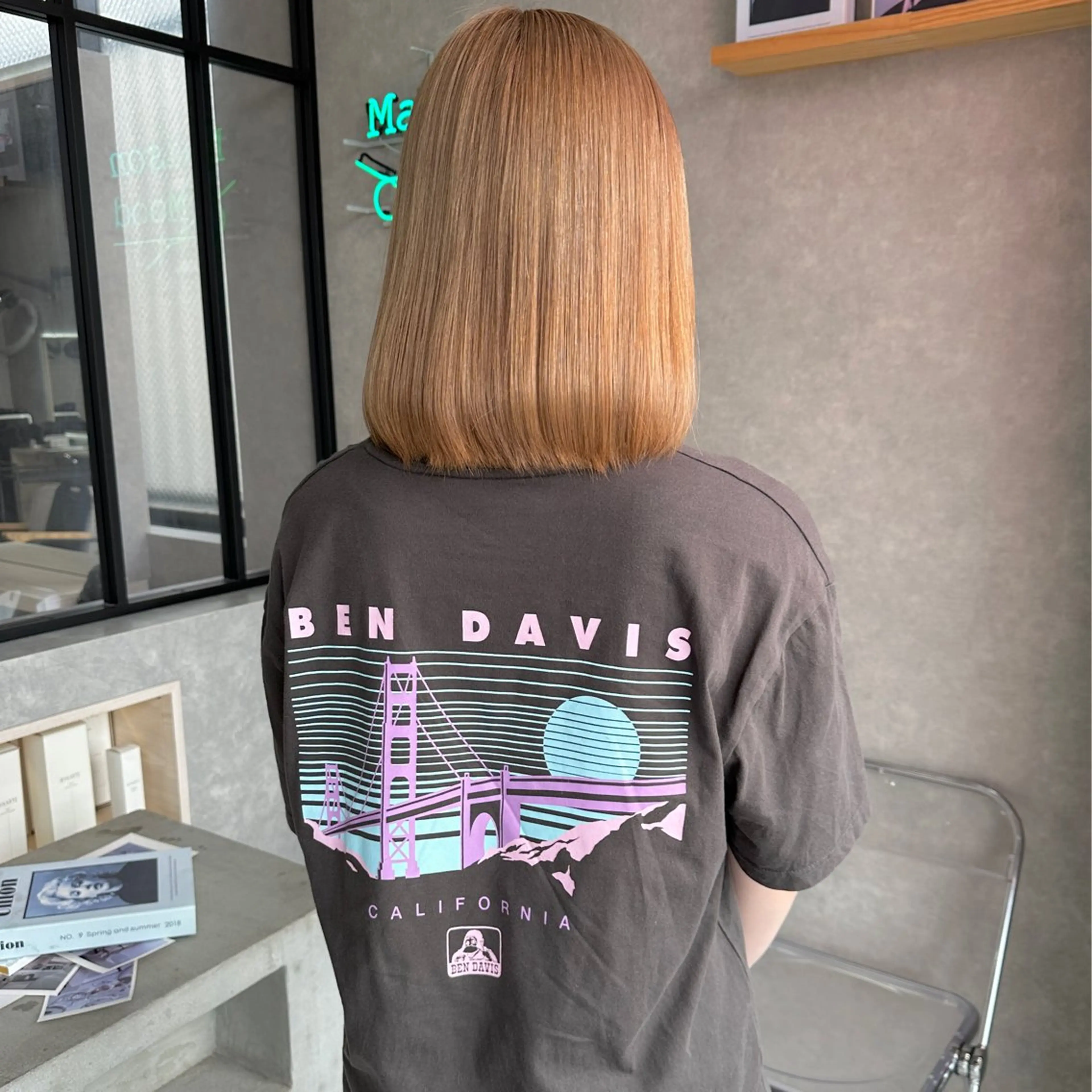 ミディアム カラー はちすか るかのヘアスタイル