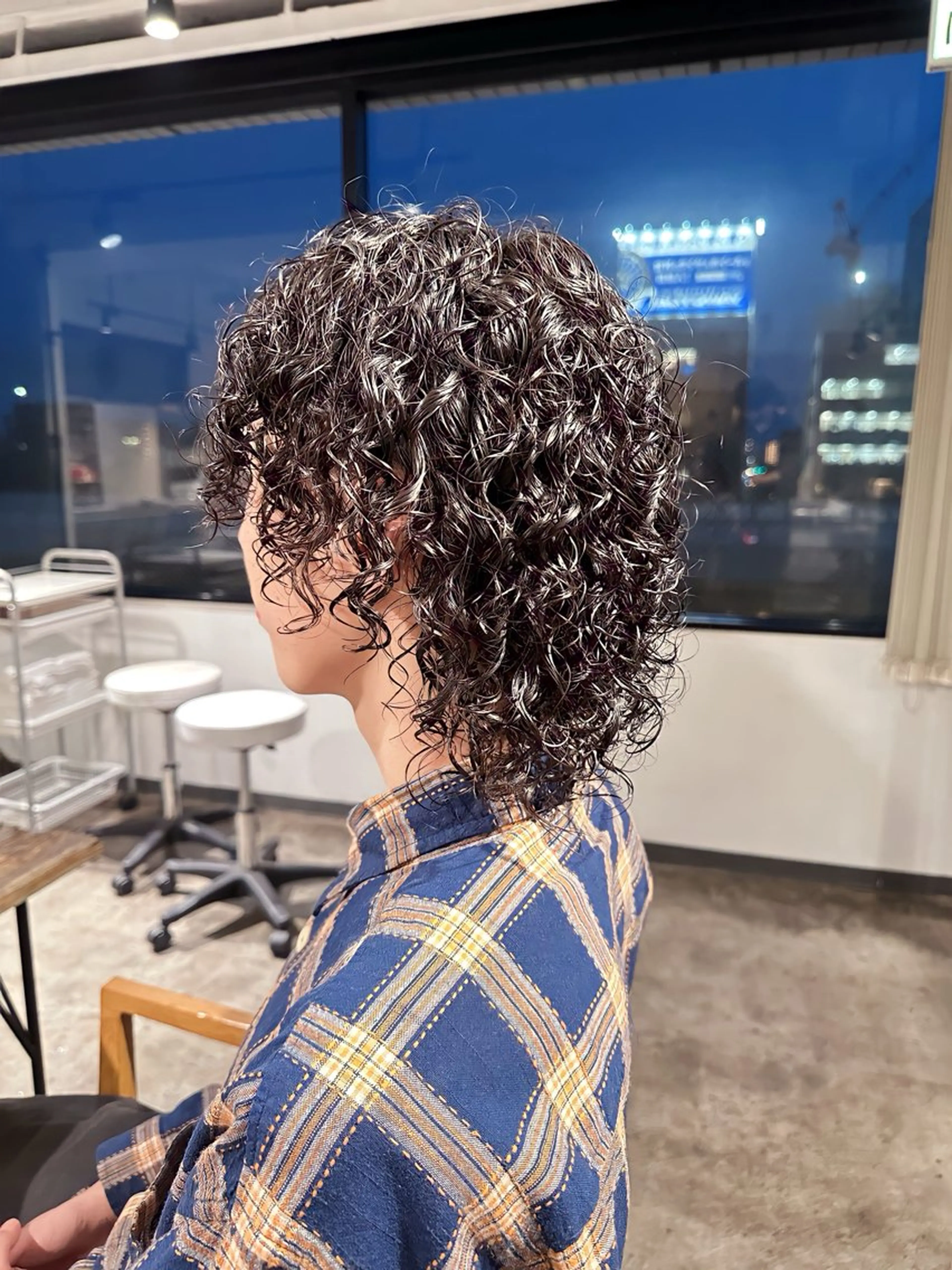 メンズ メンズパーマ メンズウルフカット ウルフカット カット ヘアカラー パーマ トリートメント 骨格補正施術/メンズ 専門美容師/YUYAのヘアスタイル