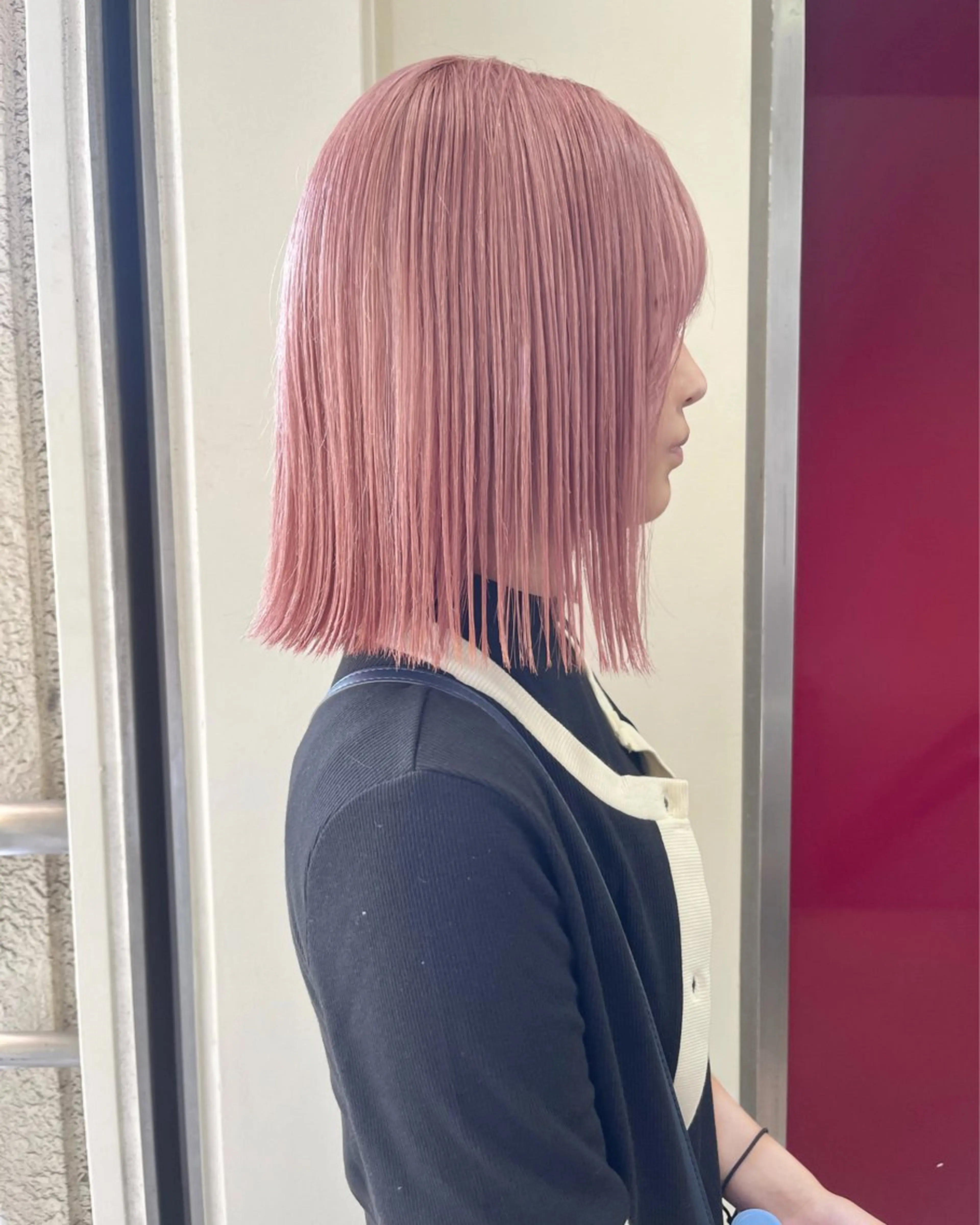 ショート カラー ピンクカラー SALOWIN町田所属・ハイトーン🦢 Natsumiのヘアスタイル