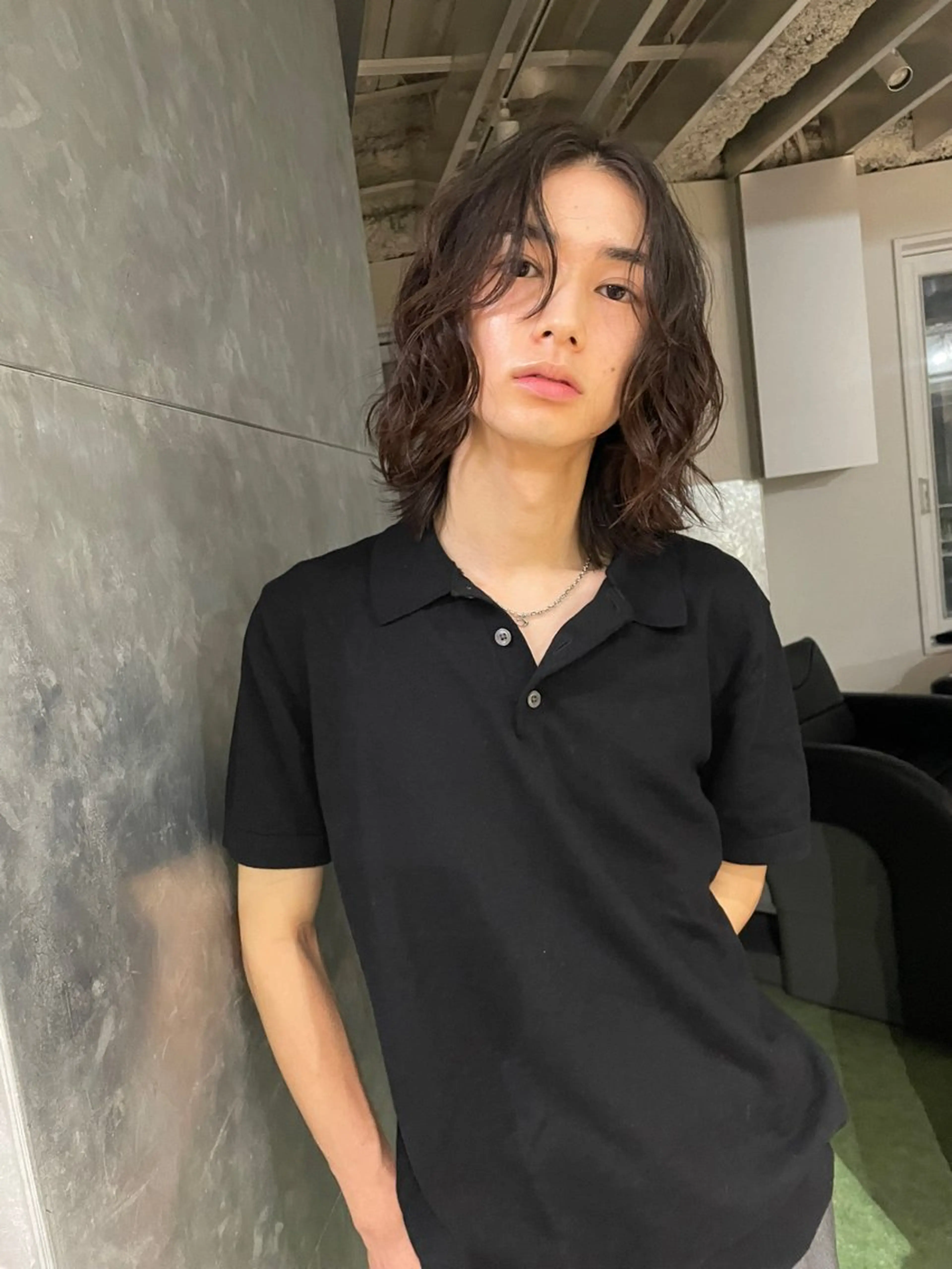 パーマ メンズ メンズパーマ ボブ ニュアンスパーマ ストレートパーマ fifth_ 海空 mikuのヘアスタイル