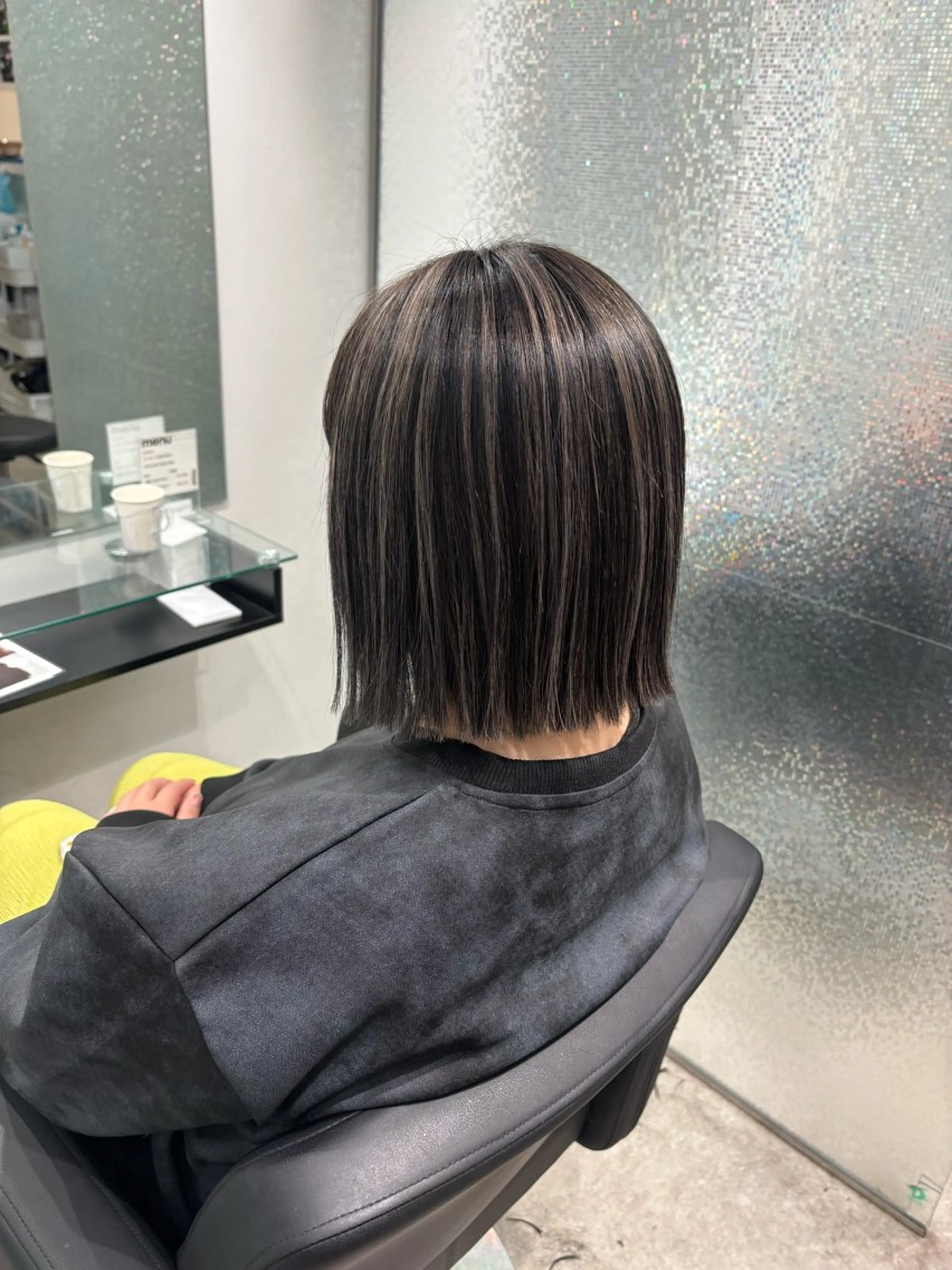 カラー ヘアカラー トリートメント ボブ/ハイライト🦓 /harukaのヘアスタイル