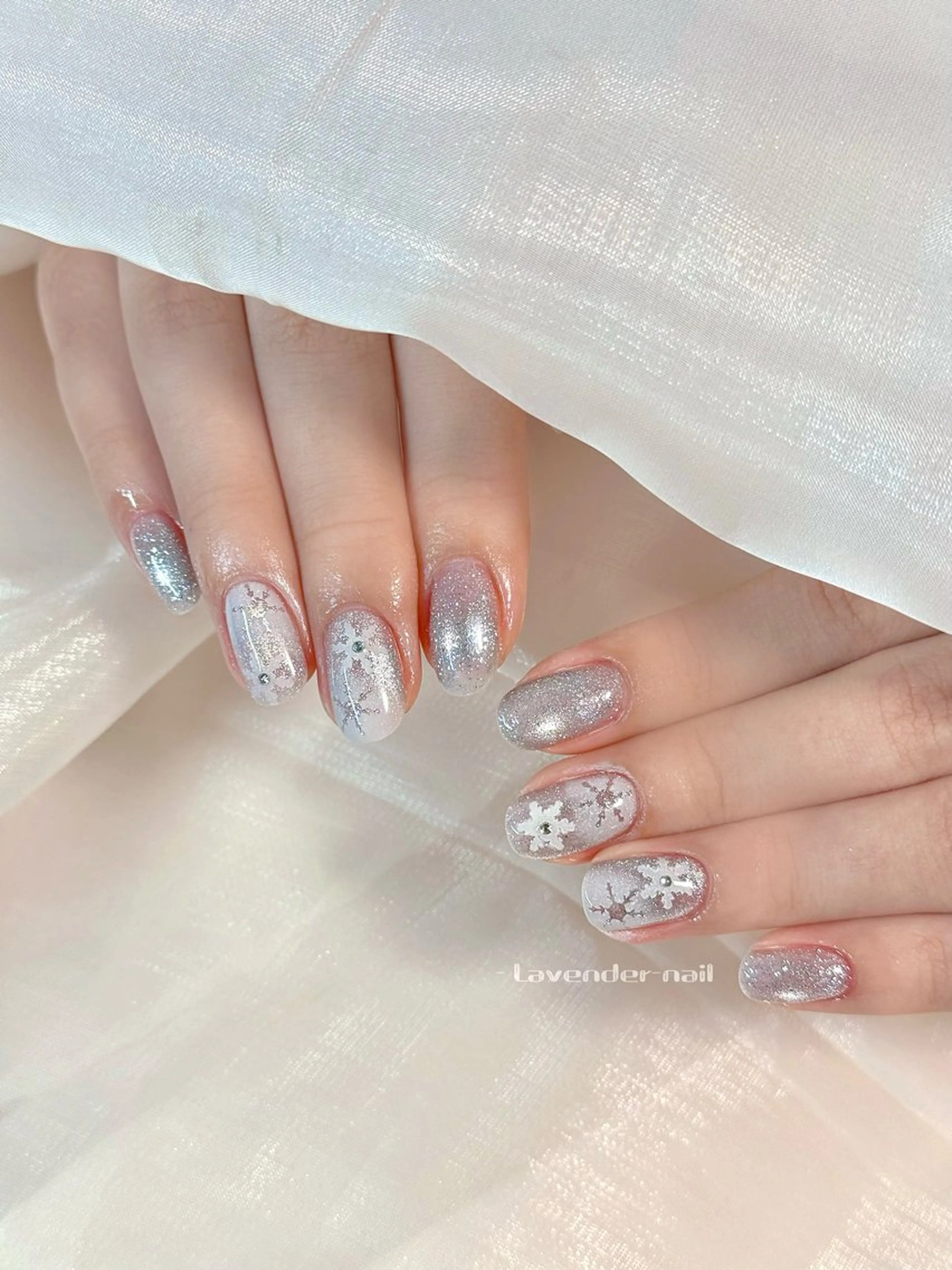 ネイル ハンドネイル Lavender nail·中島公園のネイルデザイン
