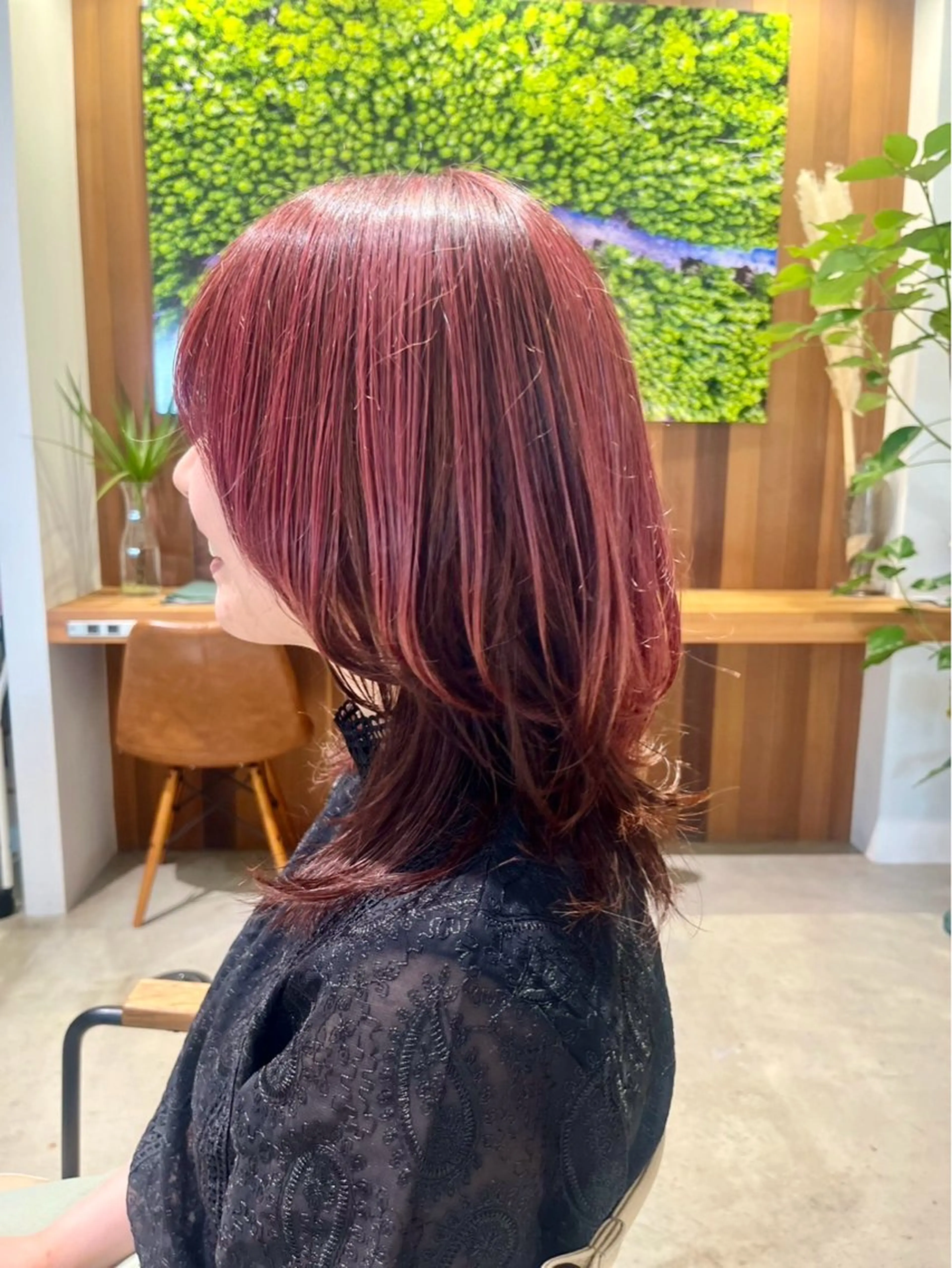 セミロング パライソ竜美丘店 中根 奈緒のヘアスタイル