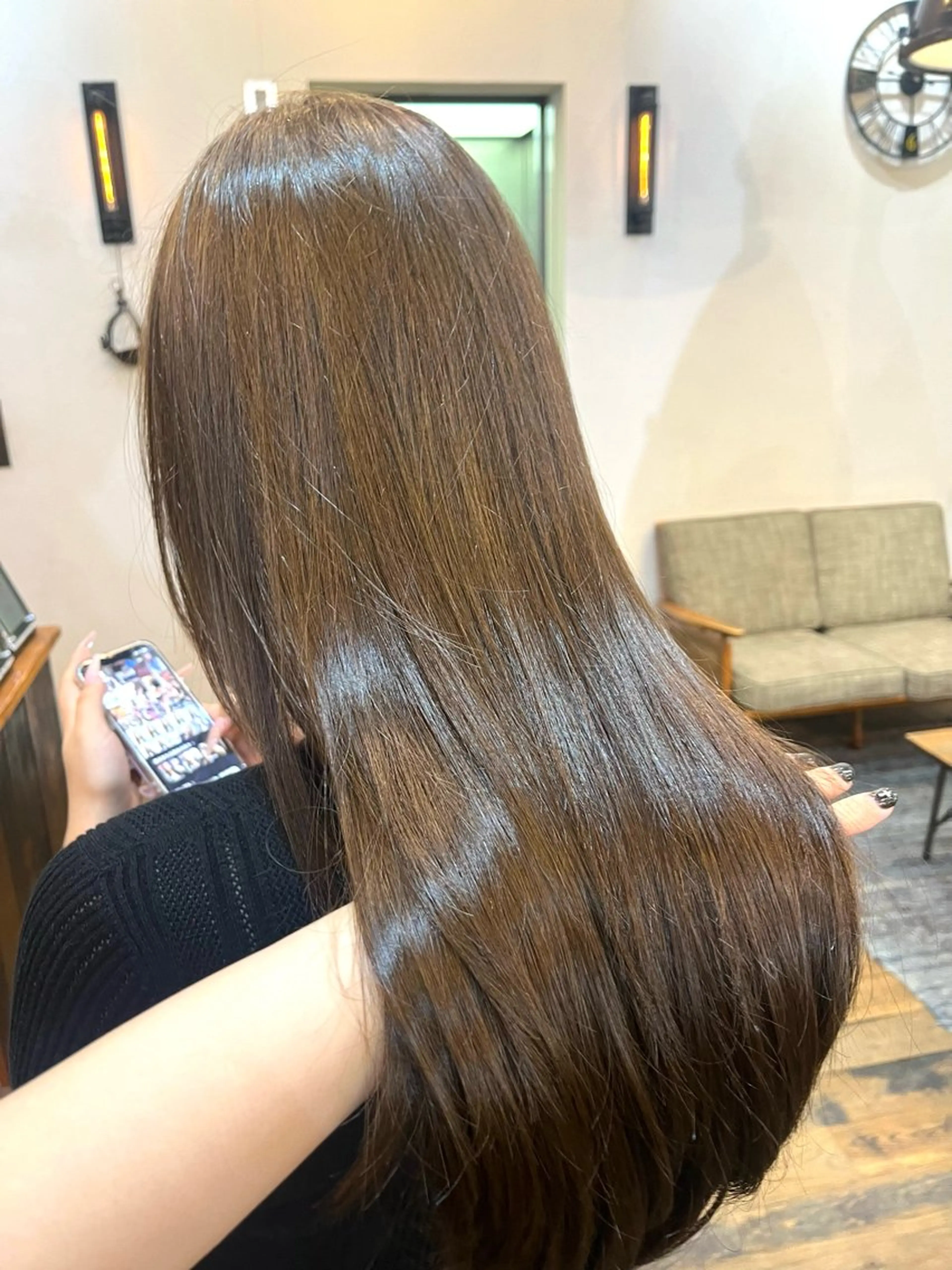 カラー ベージュカラー ブリーチ ダブルカラー ブリーチなしカラー オリーブベージュ ヘアカラー トリートメント 東茉央/ブリーチ リタッチ🧸銀座のヘアスタイル