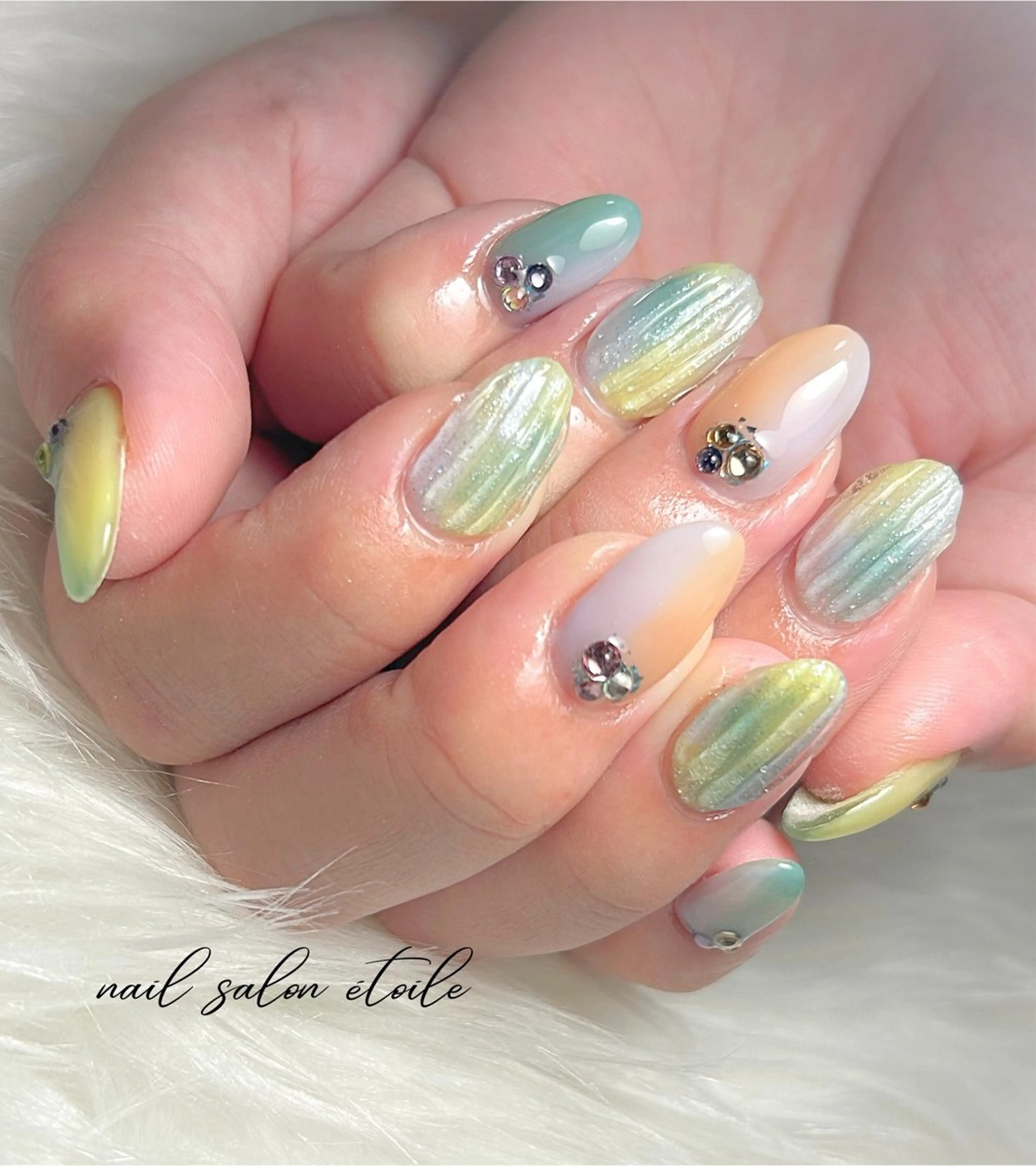 ネイル パステルネイル ハンドネイル nail salon étoileのネイルデザイン