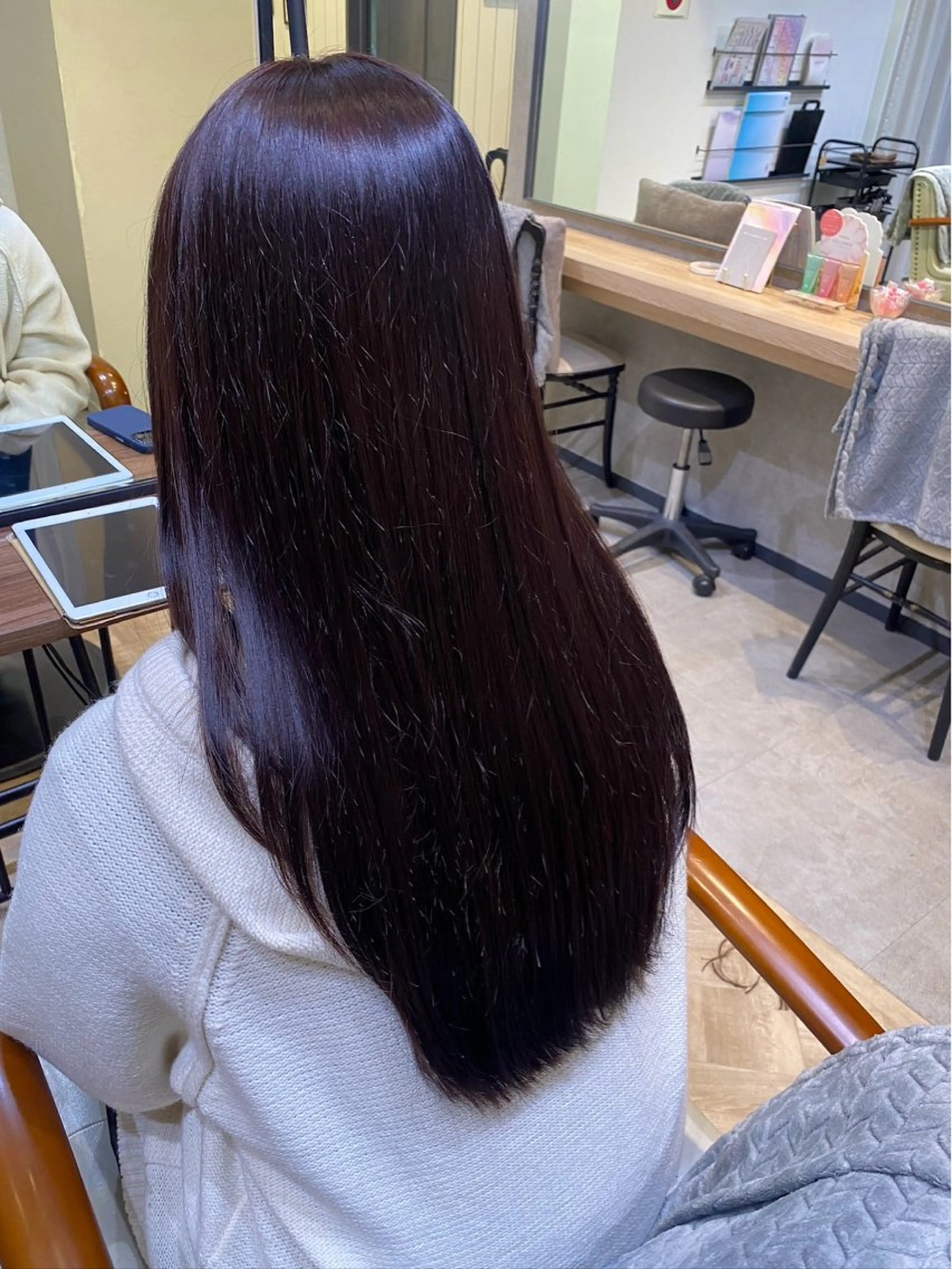 🌿リタッチカラー+プチスパ🌿オージュアケア※ミルボンID登録必須⚠️白髪染めも可◎ブリーチ不可¥2000🩷ロングの写真