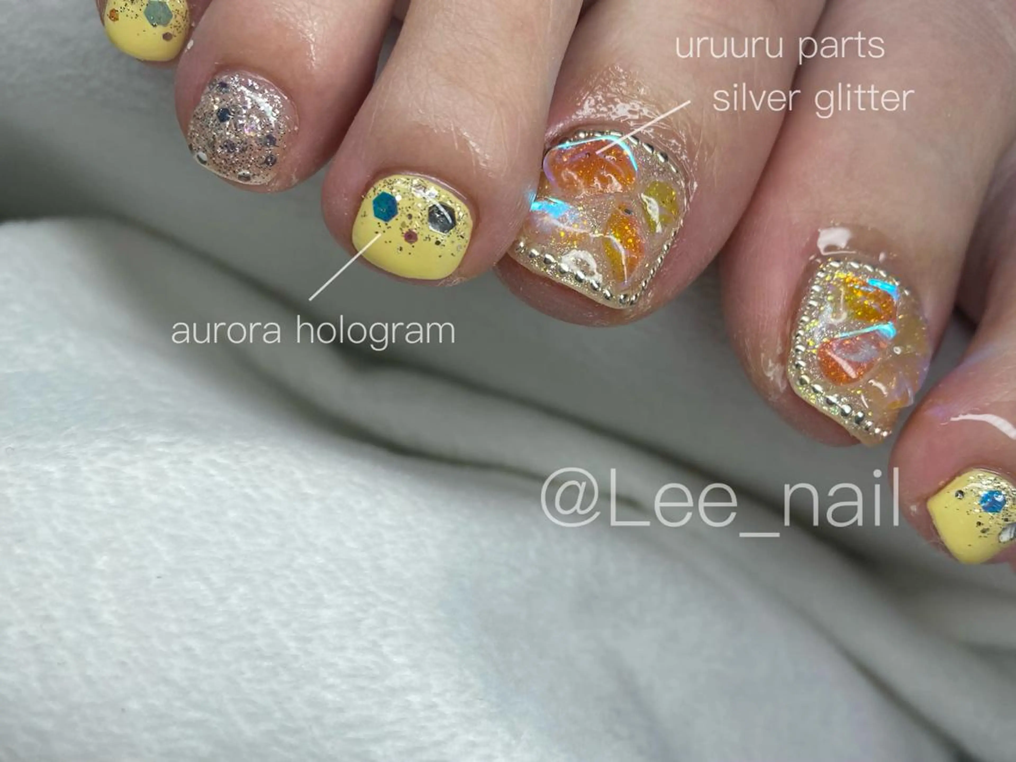ネイル フットネイル フットネイル Lee_ nailのネイルデザイン