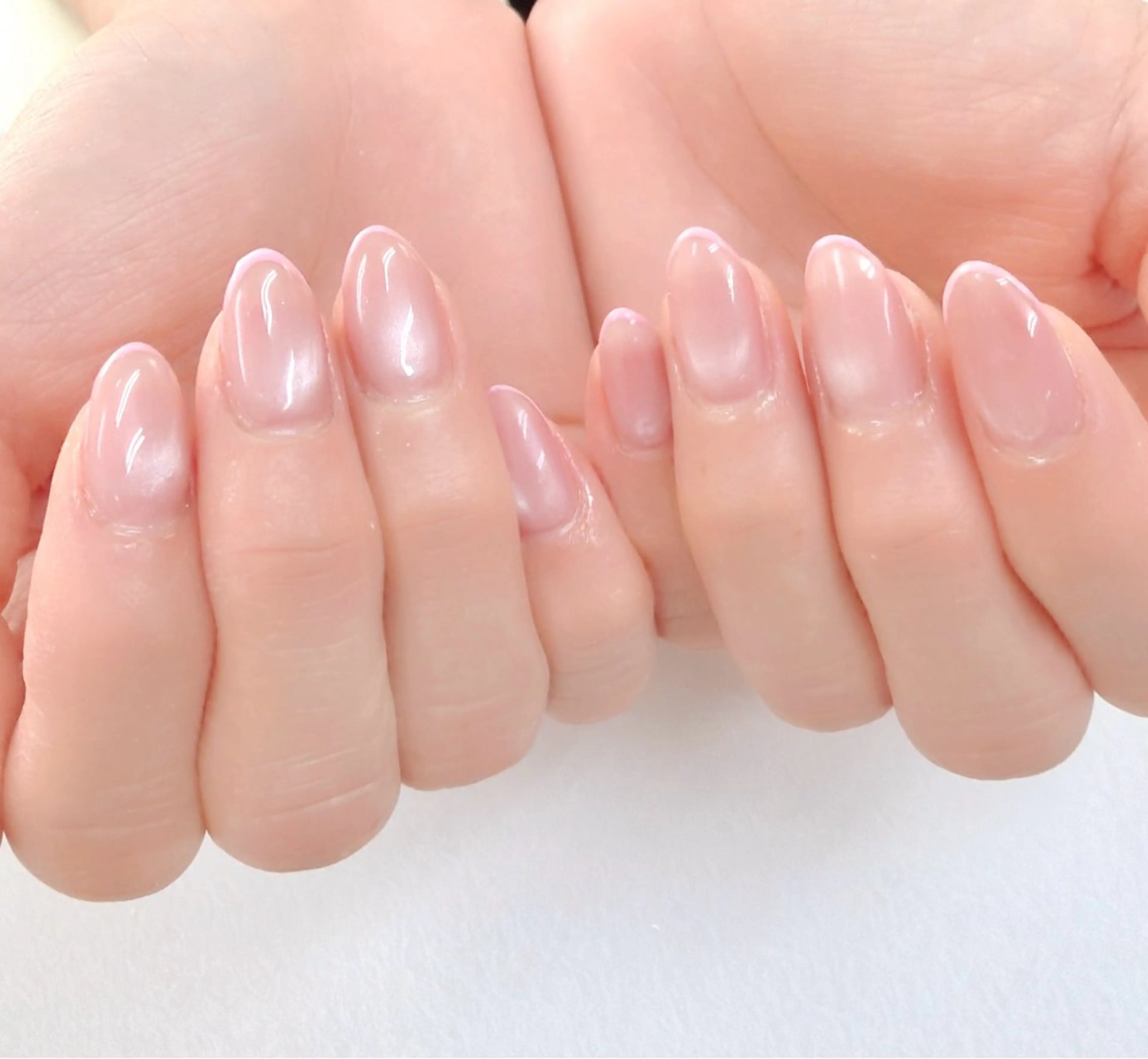 ネイル フレンチネイル ピンク ハンドネイル iku🌷 by 上福岡らんらんのネイルデザイン