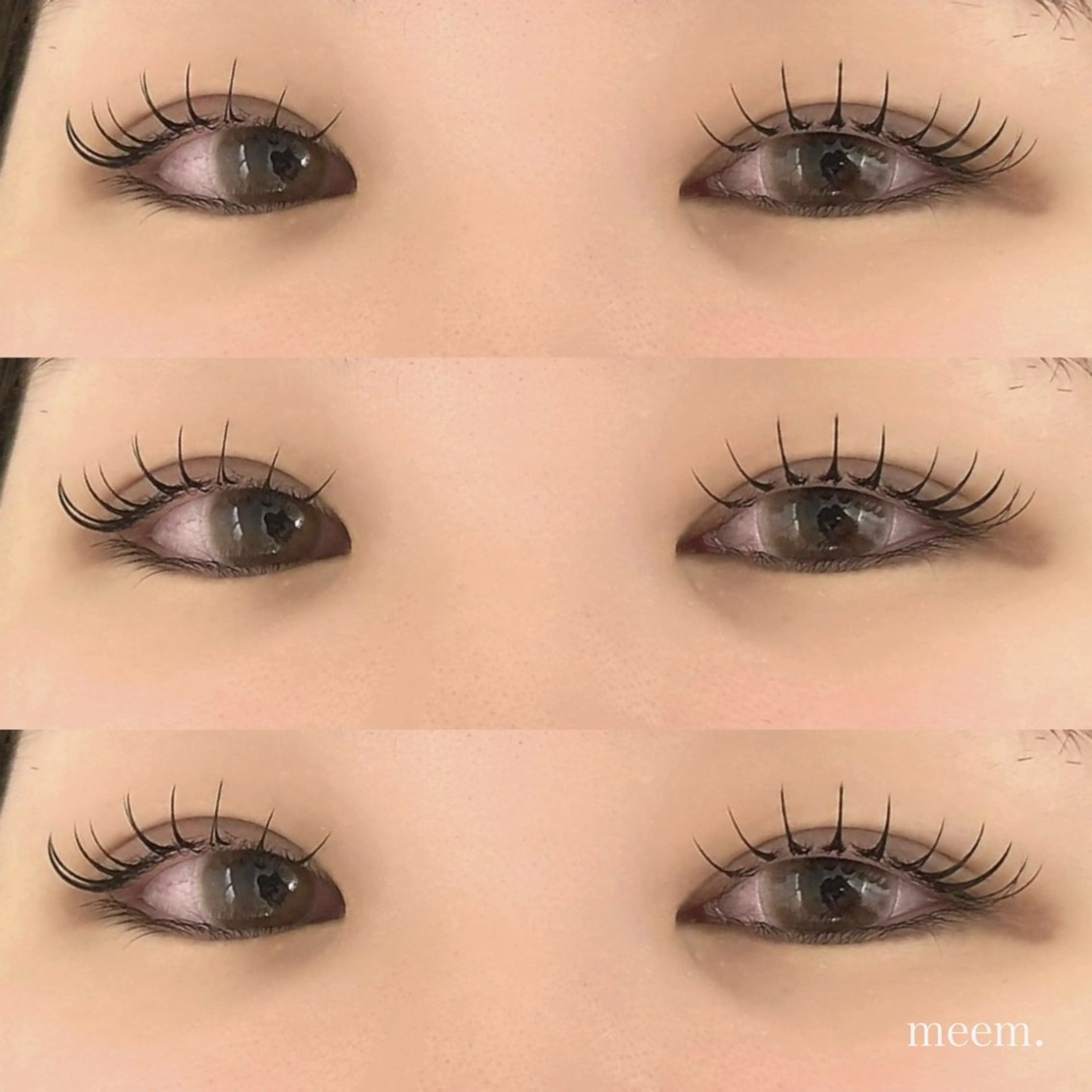 マツエク・マツパ まつげ・眉毛専門 meem.miraiのマツエク・マツパデザイン