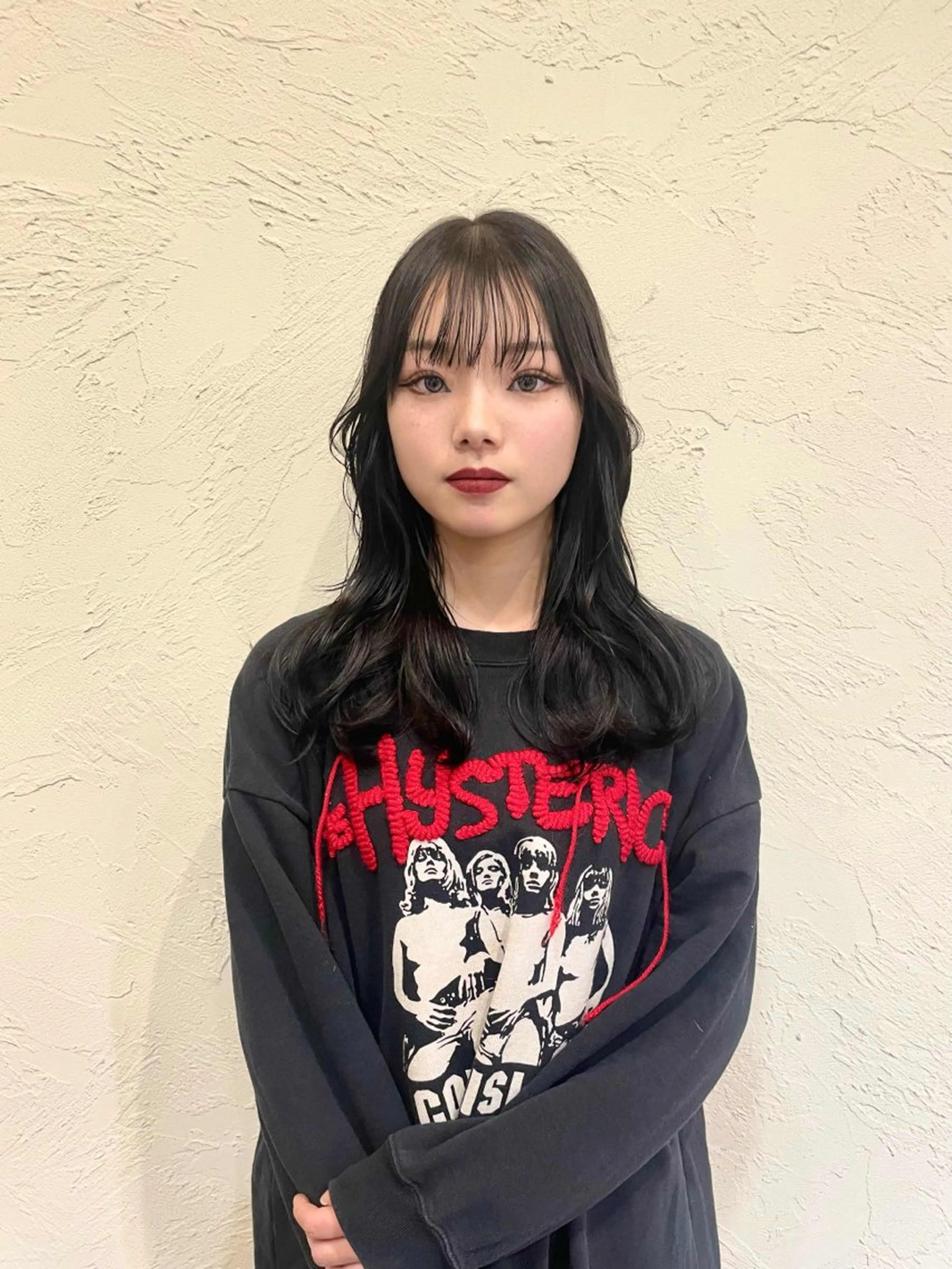 セミロング カラー ブリーチ ヘアカラー ハイトーン/デザイン カラー/るいのヘアスタイル