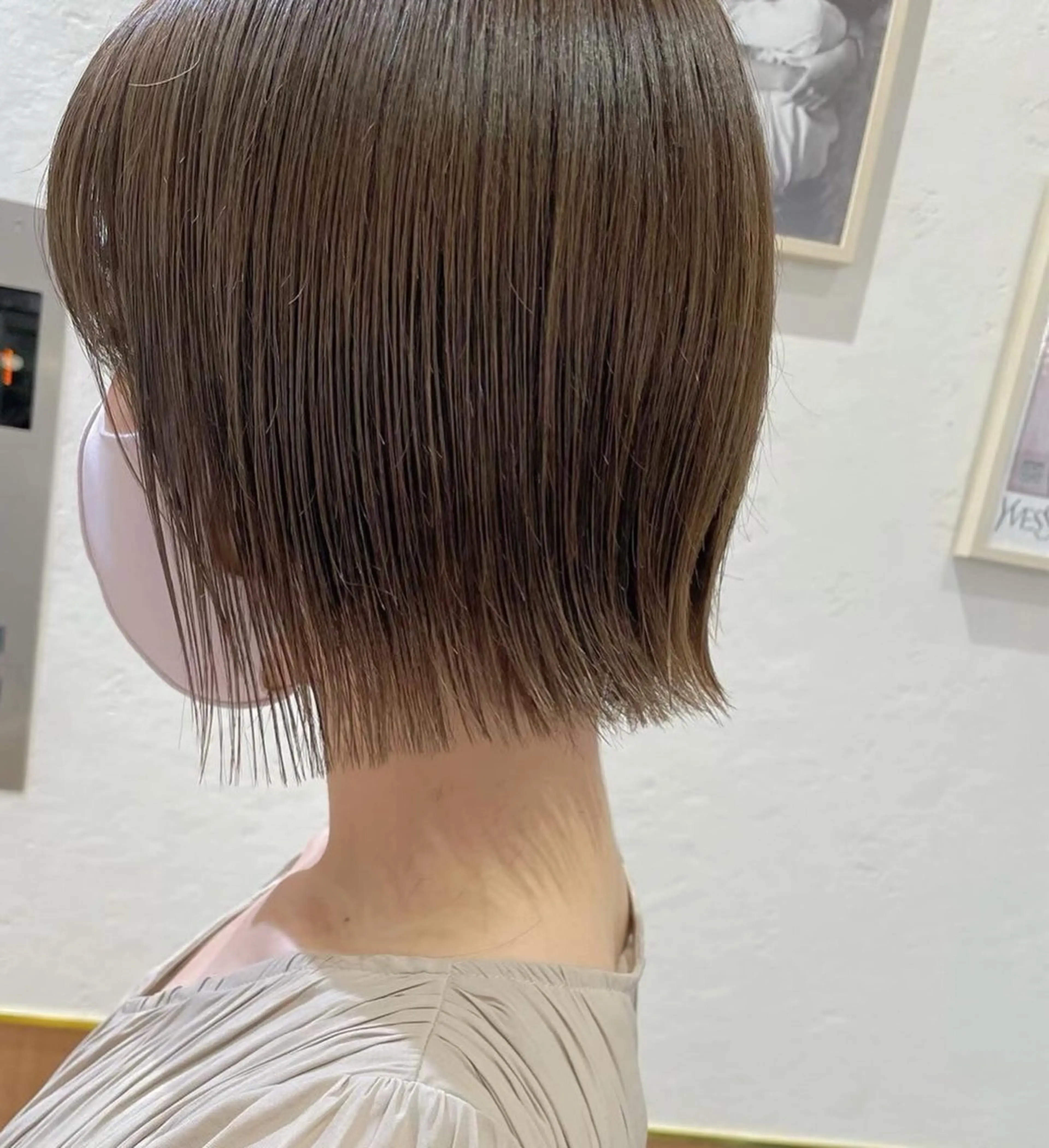 ミディアム 切りっぱなしボブ ボブ 🎀ボブ/レイヤー /銀座/Emaのヘアスタイル