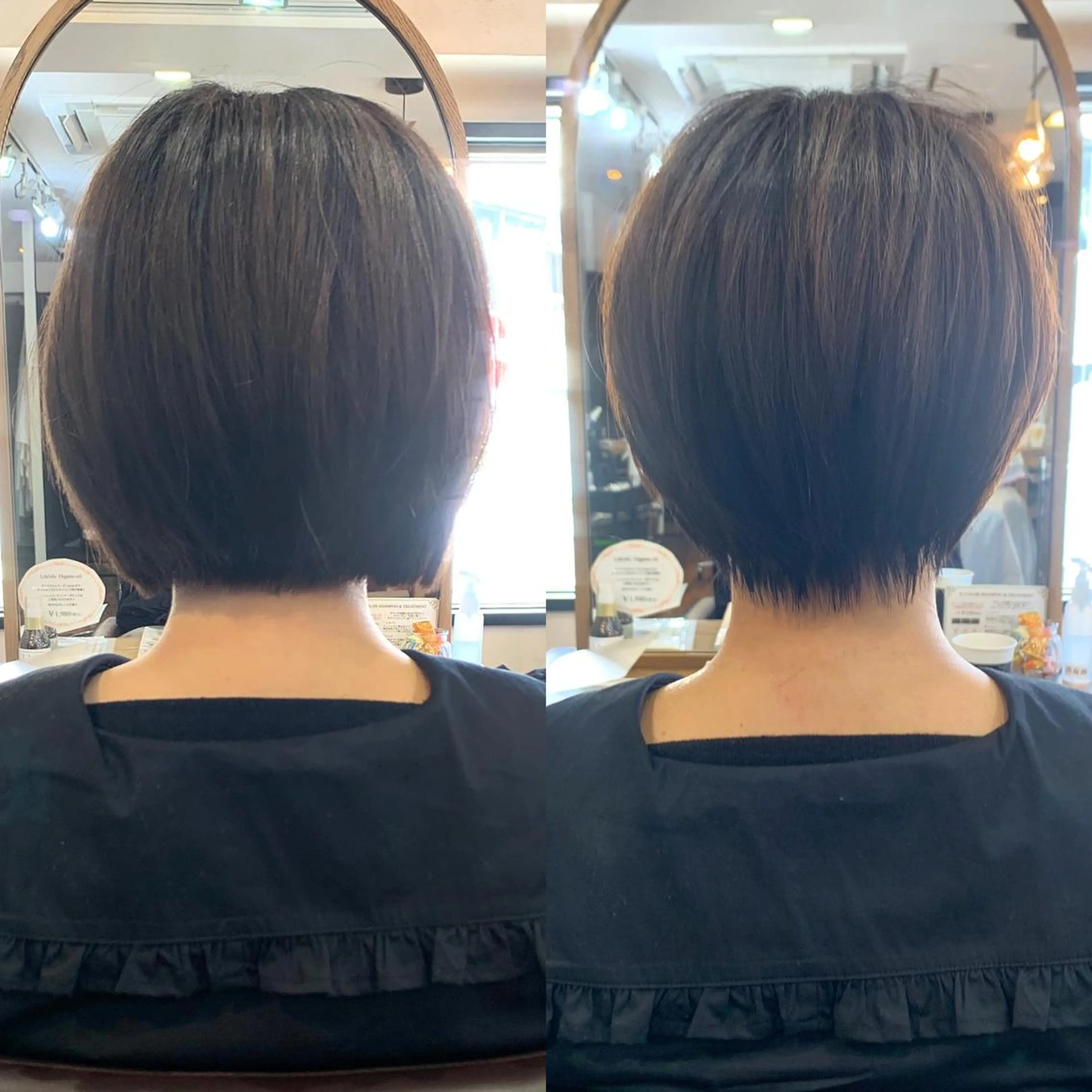 ショート カラー 縮毛矯正/ショート/ レイヤー/畑中正敏のヘアスタイル