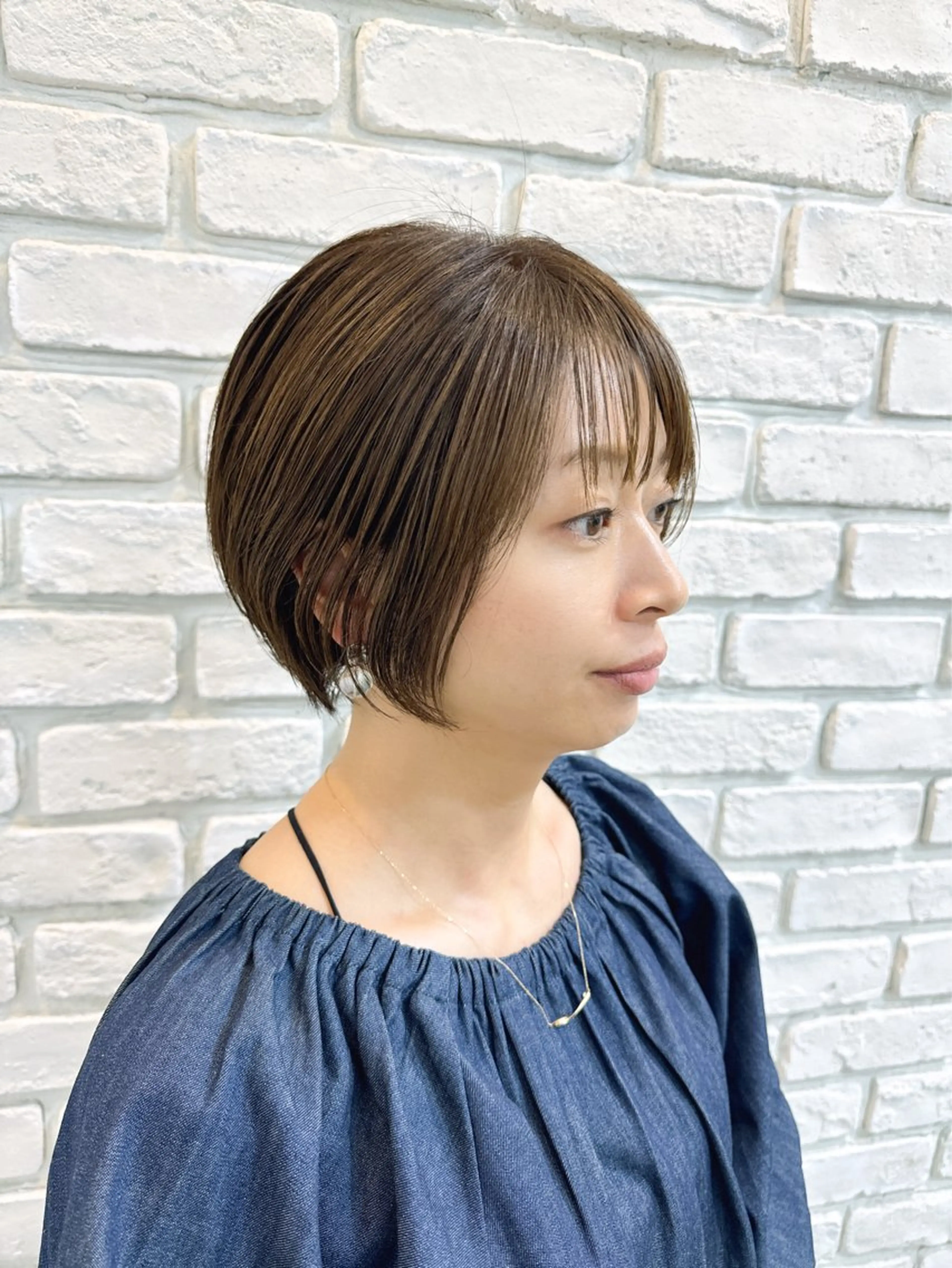 ショート カット 縮毛矯正 トリートメント 秋山 俊のヘアスタイル