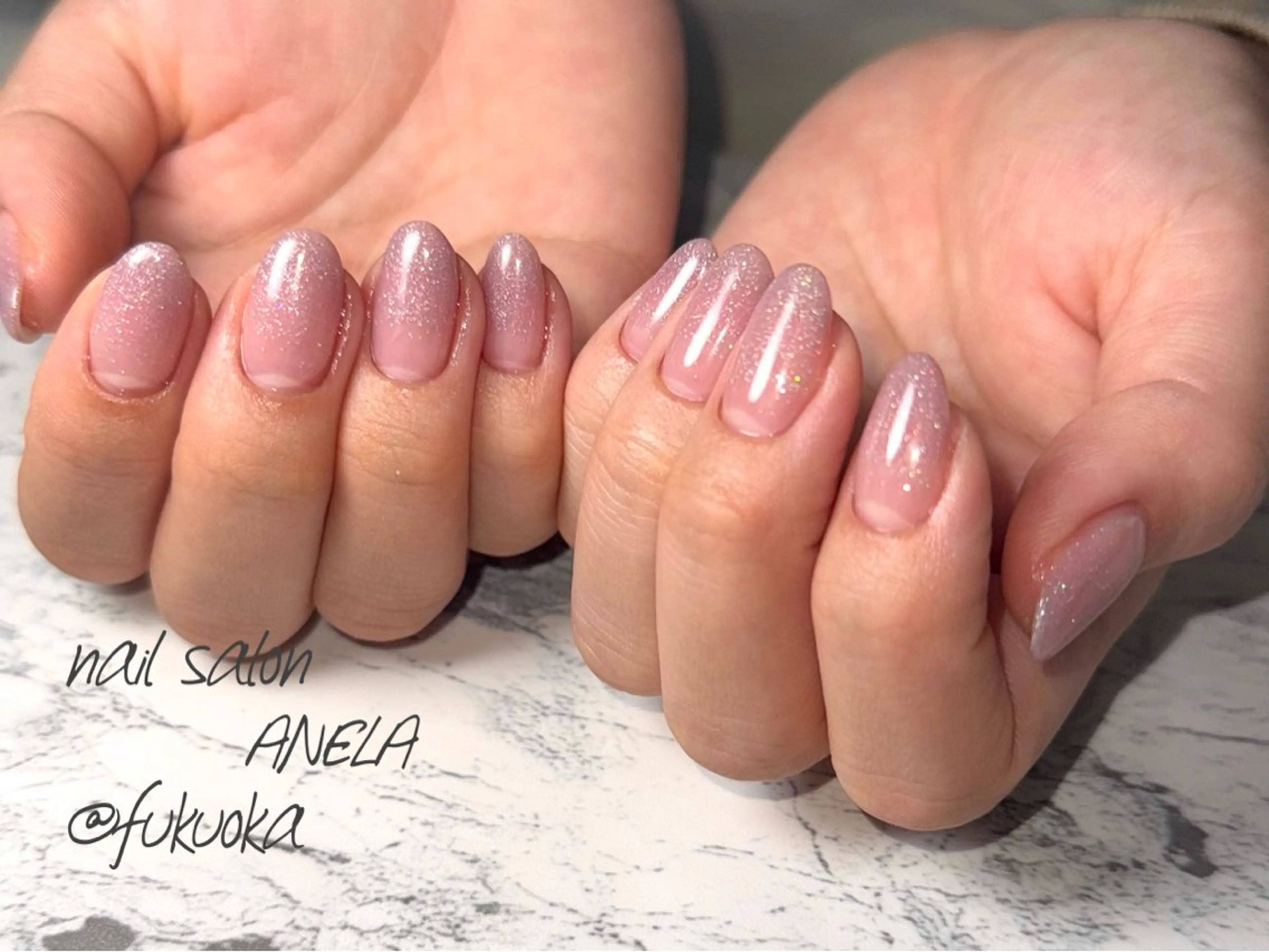 ネイル ピンク ハンドネイル nail salon ANELA mayaのネイルデザイン