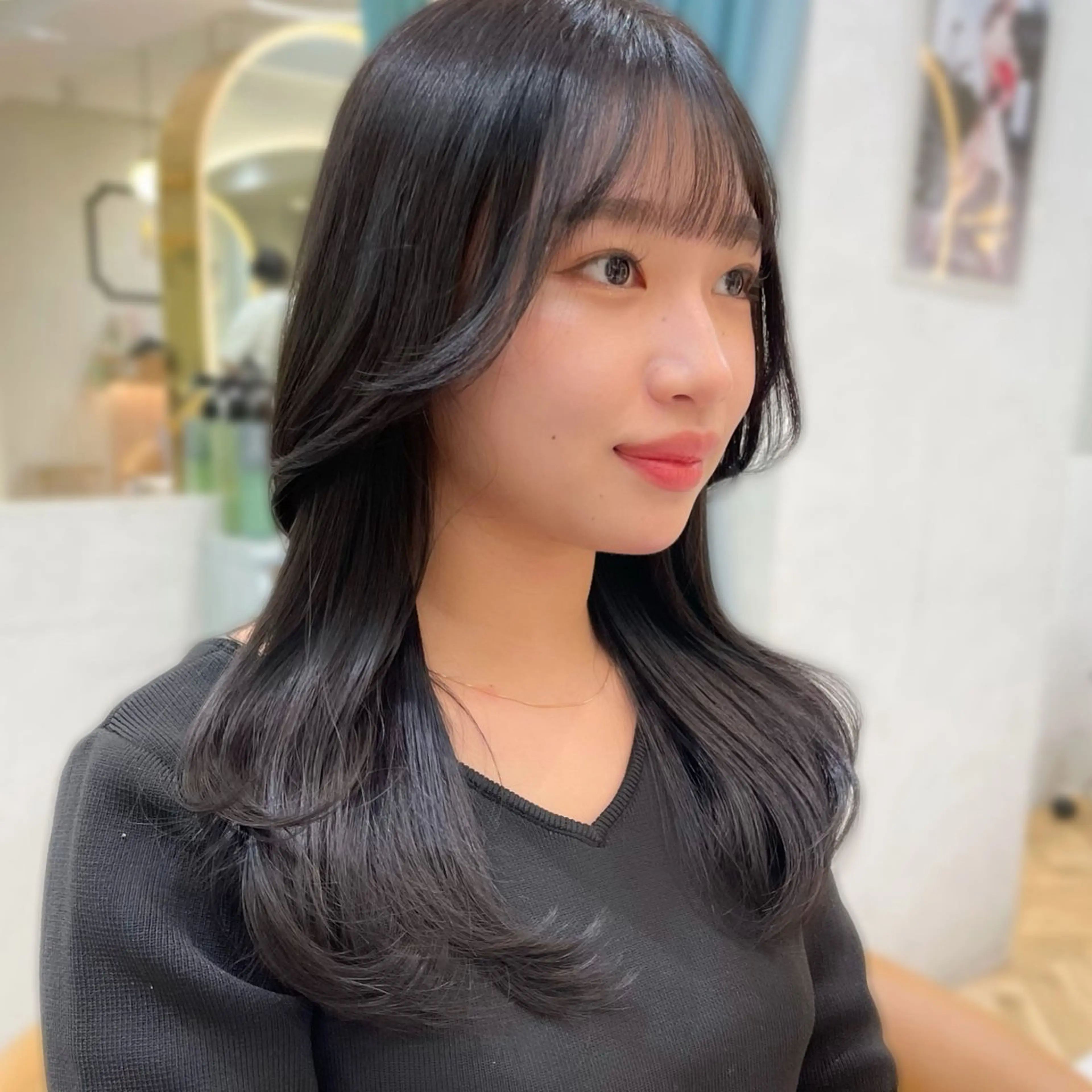 セミロング カット ヘアカラー トリートメント 育休中4/30- 予約受付/野崎かよのヘアスタイル