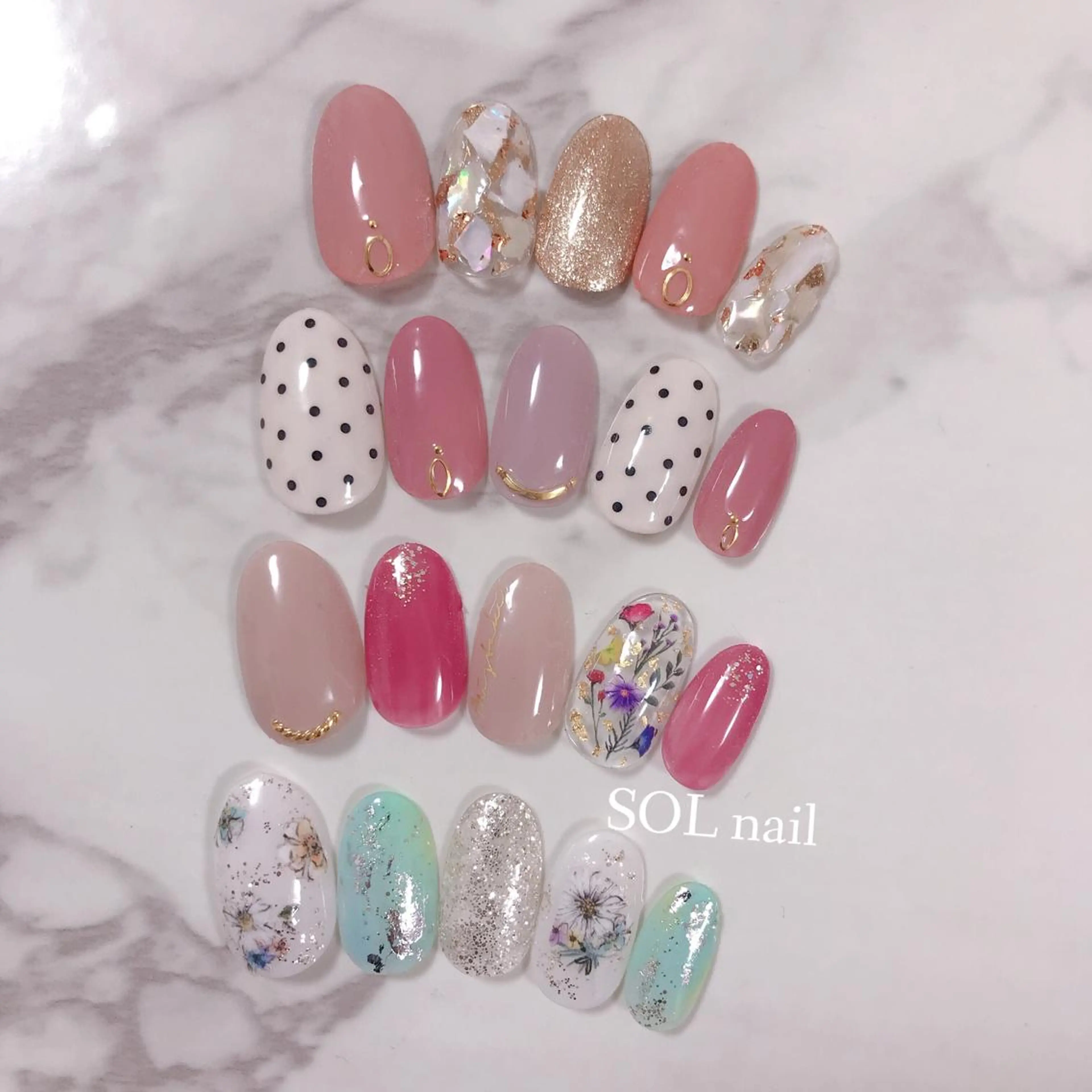 ネイル ハンドネイル SOL NAILのネイルデザイン