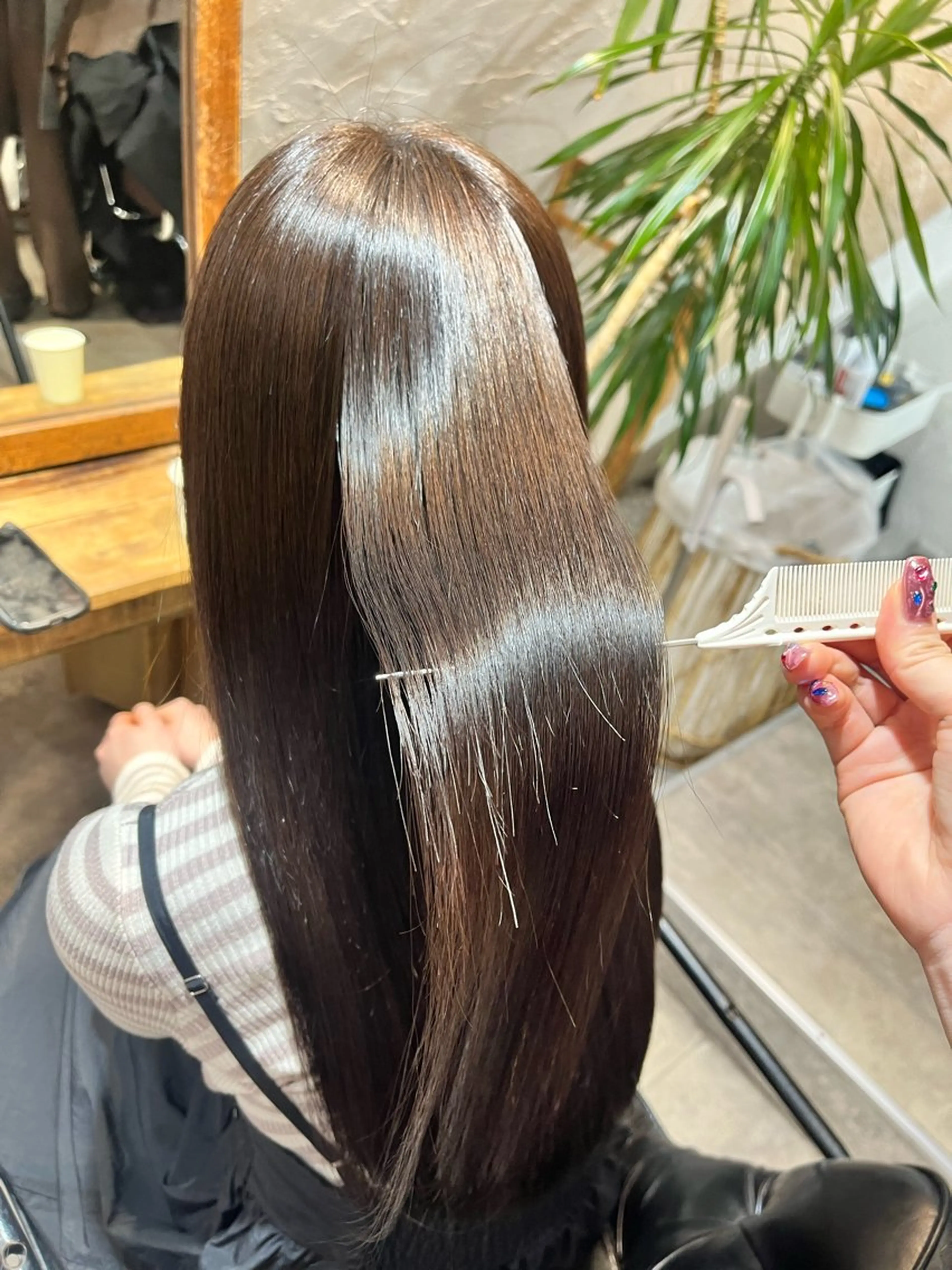 ロング カラー 新宿/髪質改善 艶カラー👶Renaのヘアスタイル