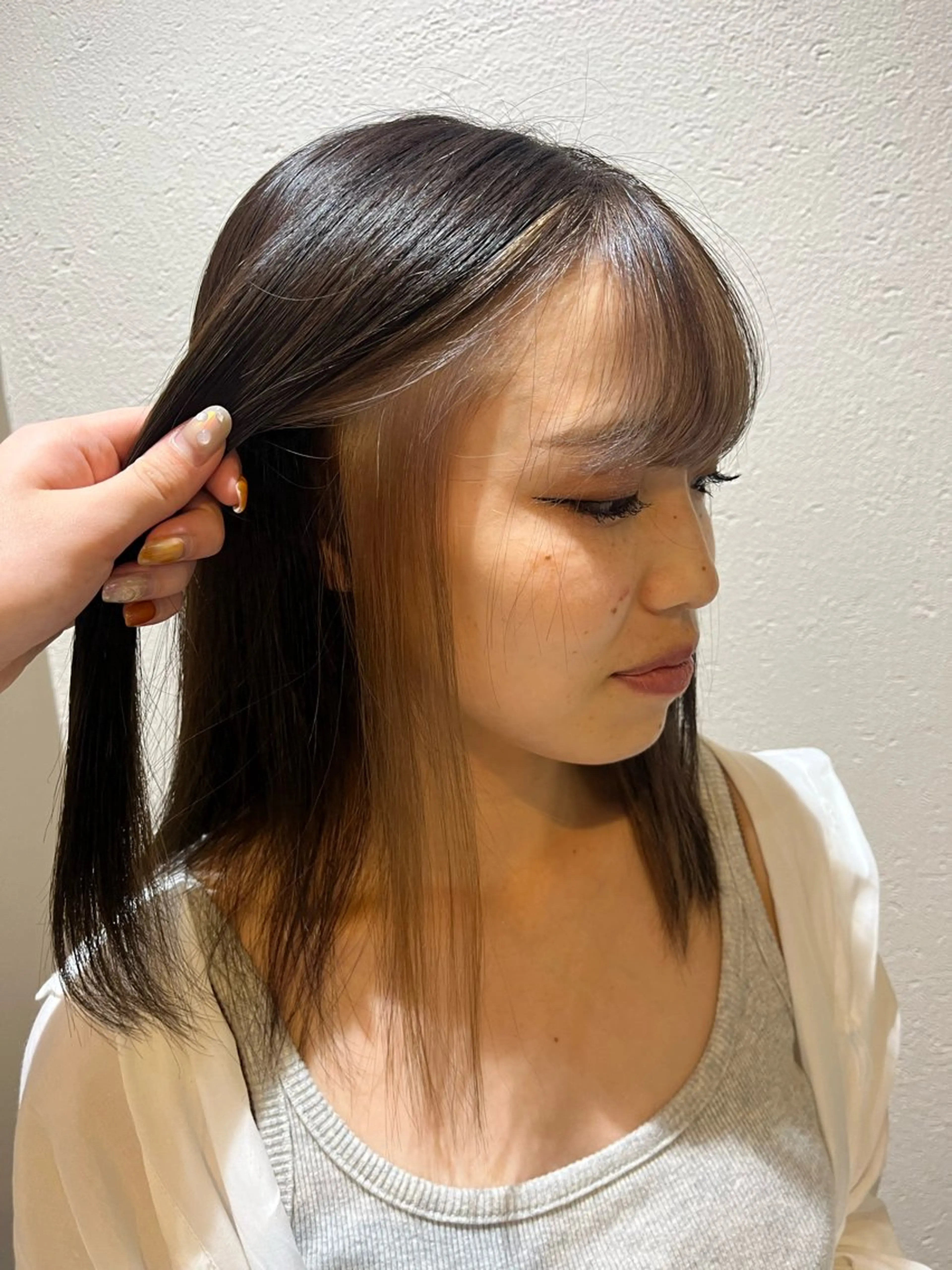 セミロング カラー 透明感カラー/ボブ/ yuukaのヘアスタイル