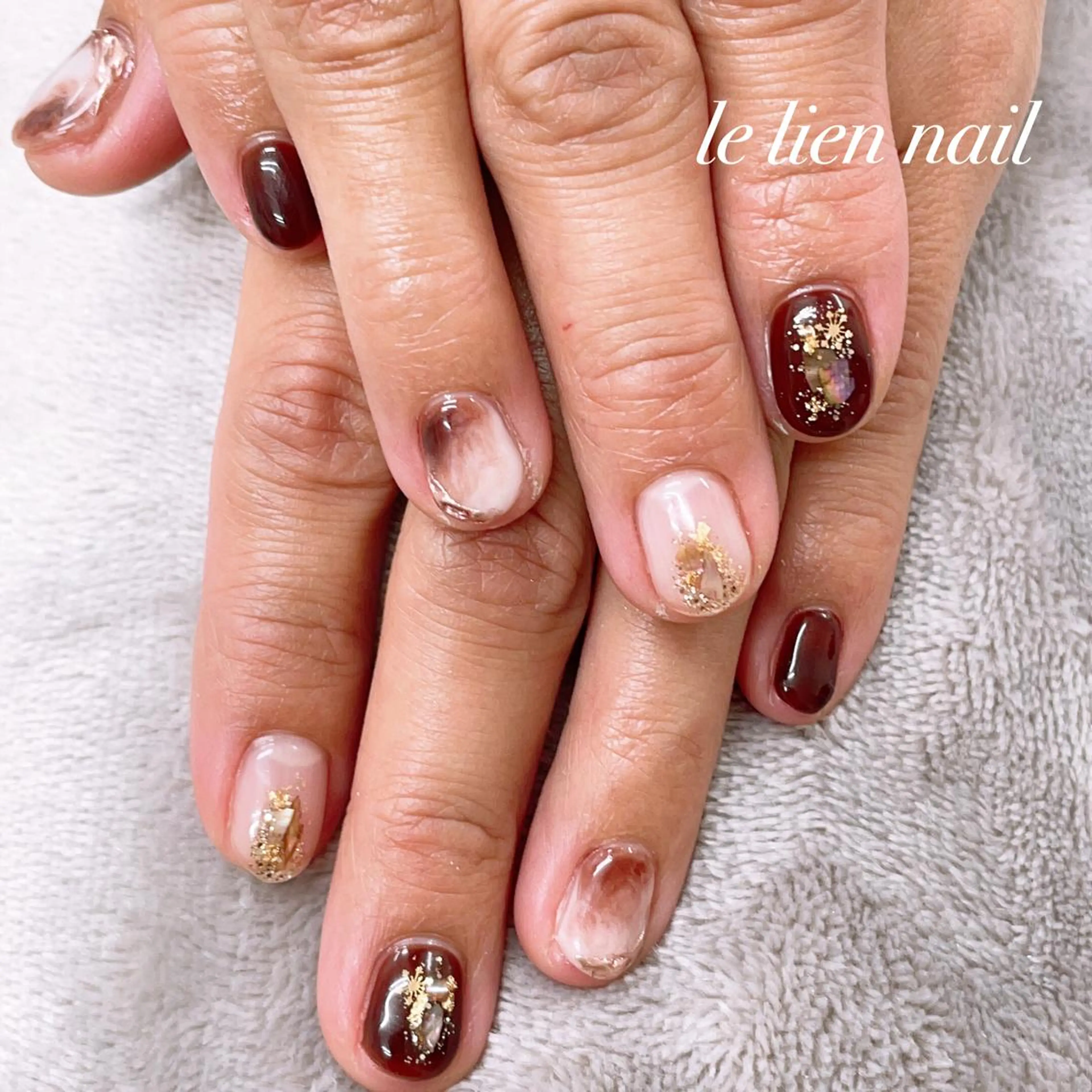 ショート le lien nailのネイルデザイン