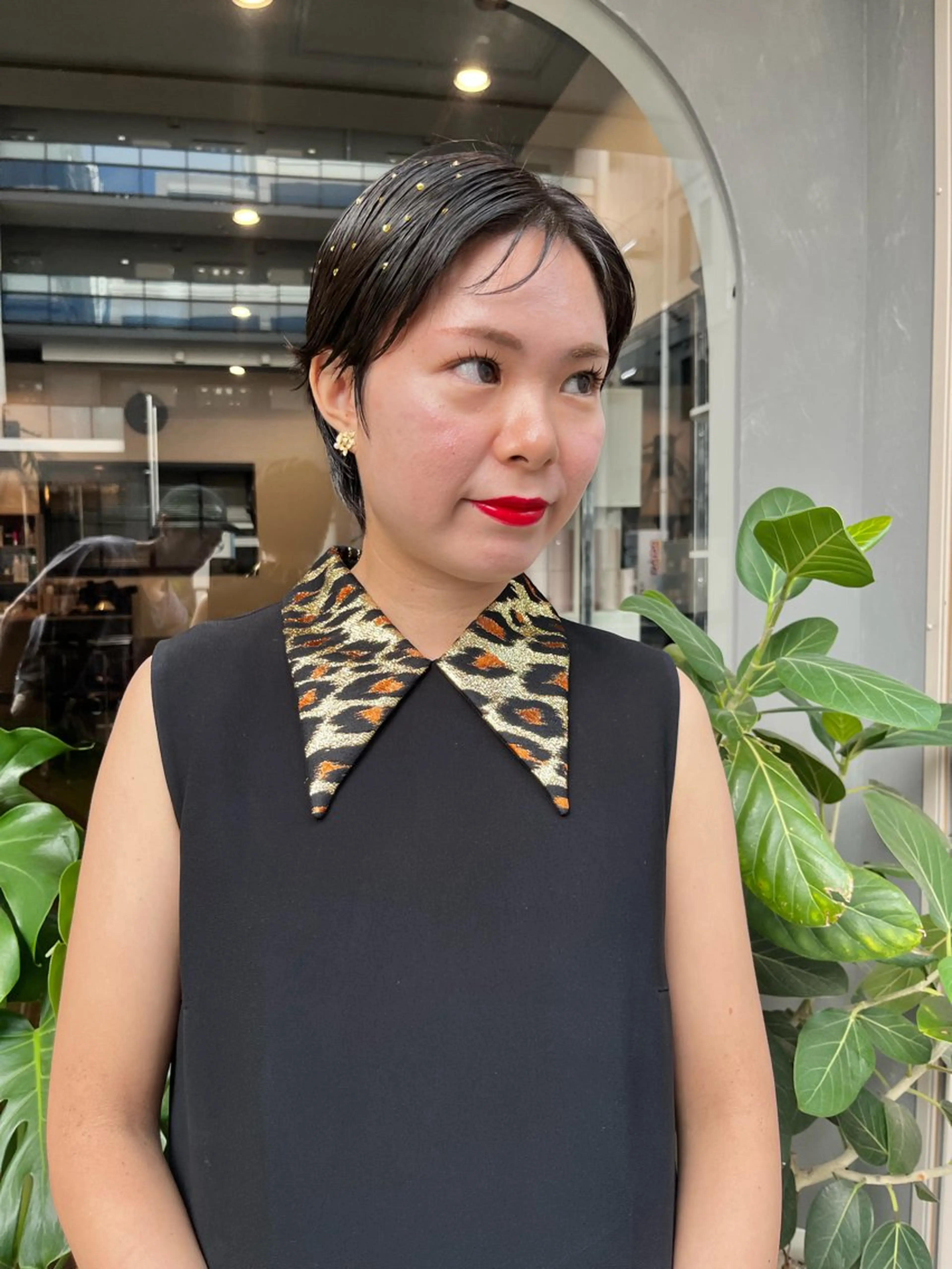 ショート ヘアアレンジ 結婚式・ブライダル カット dogstar小林諒 パーマ/レイヤーのヘアスタイル