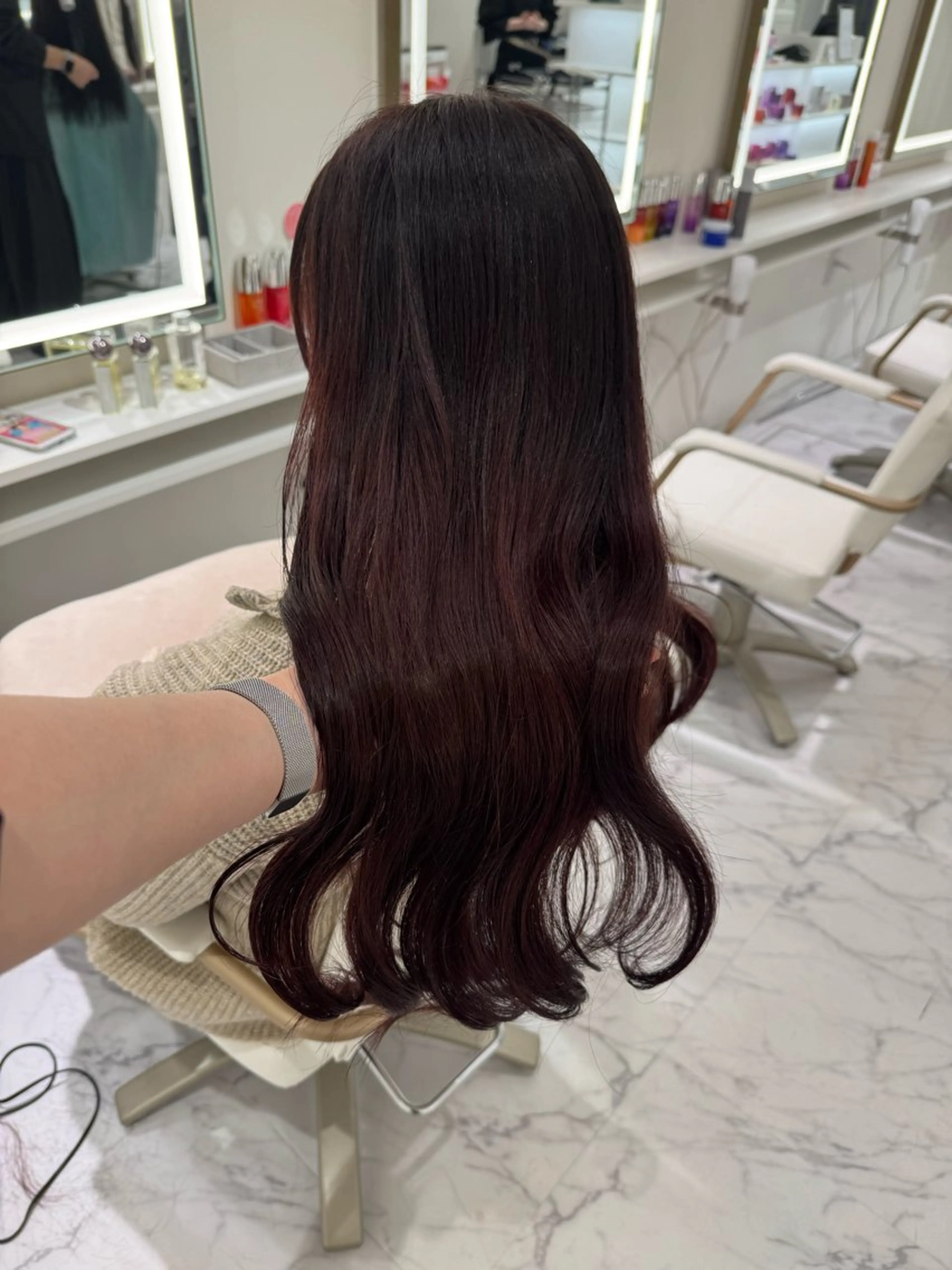 ロング カラー ヘアカラー ParveMix🍀 藤原愛未のヘアスタイル