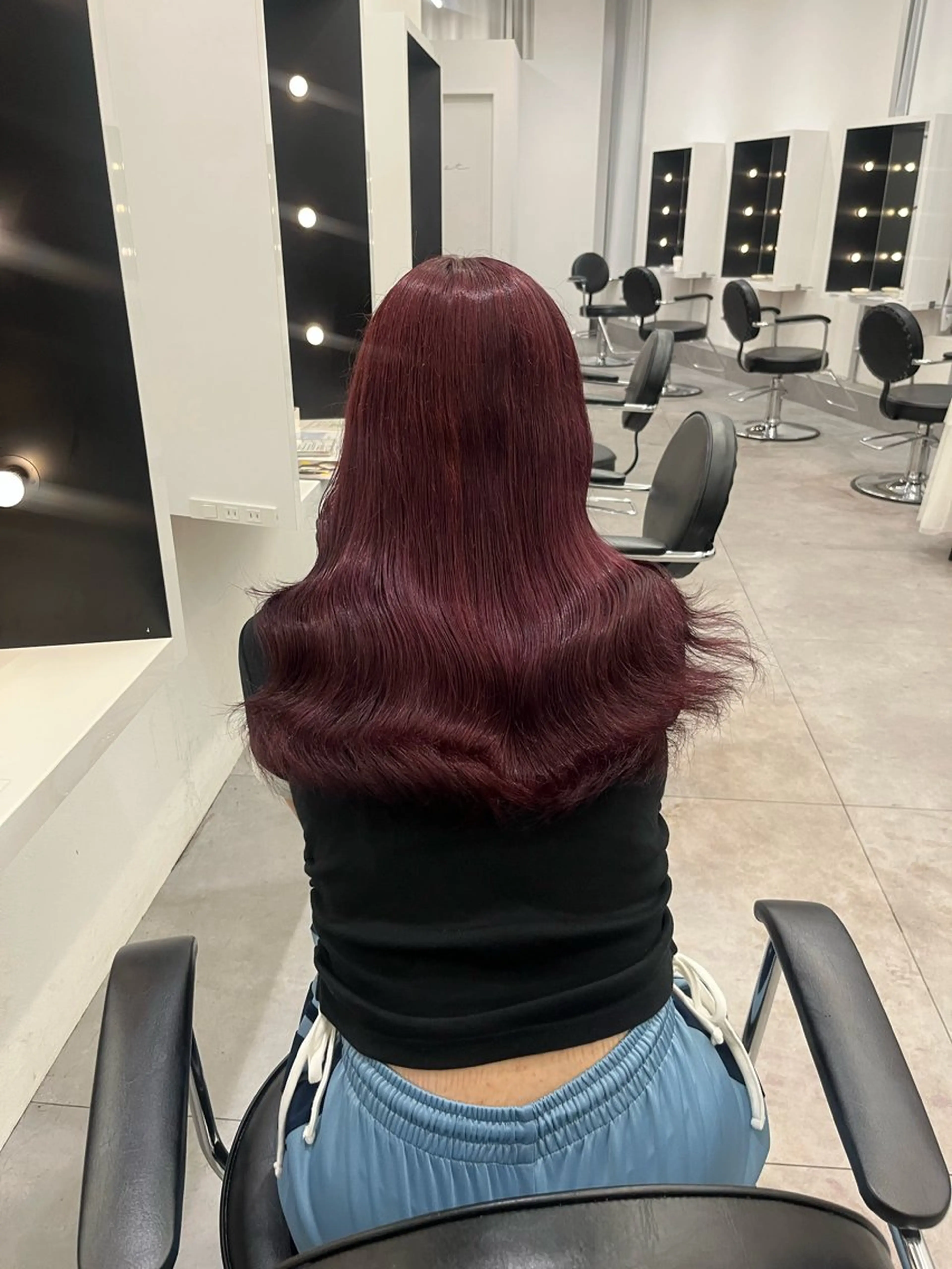 ロング カラー ヘアカラー トリートメント sunny所属・HONOKA/ ハイトーン艶カラーのヘアスタイル