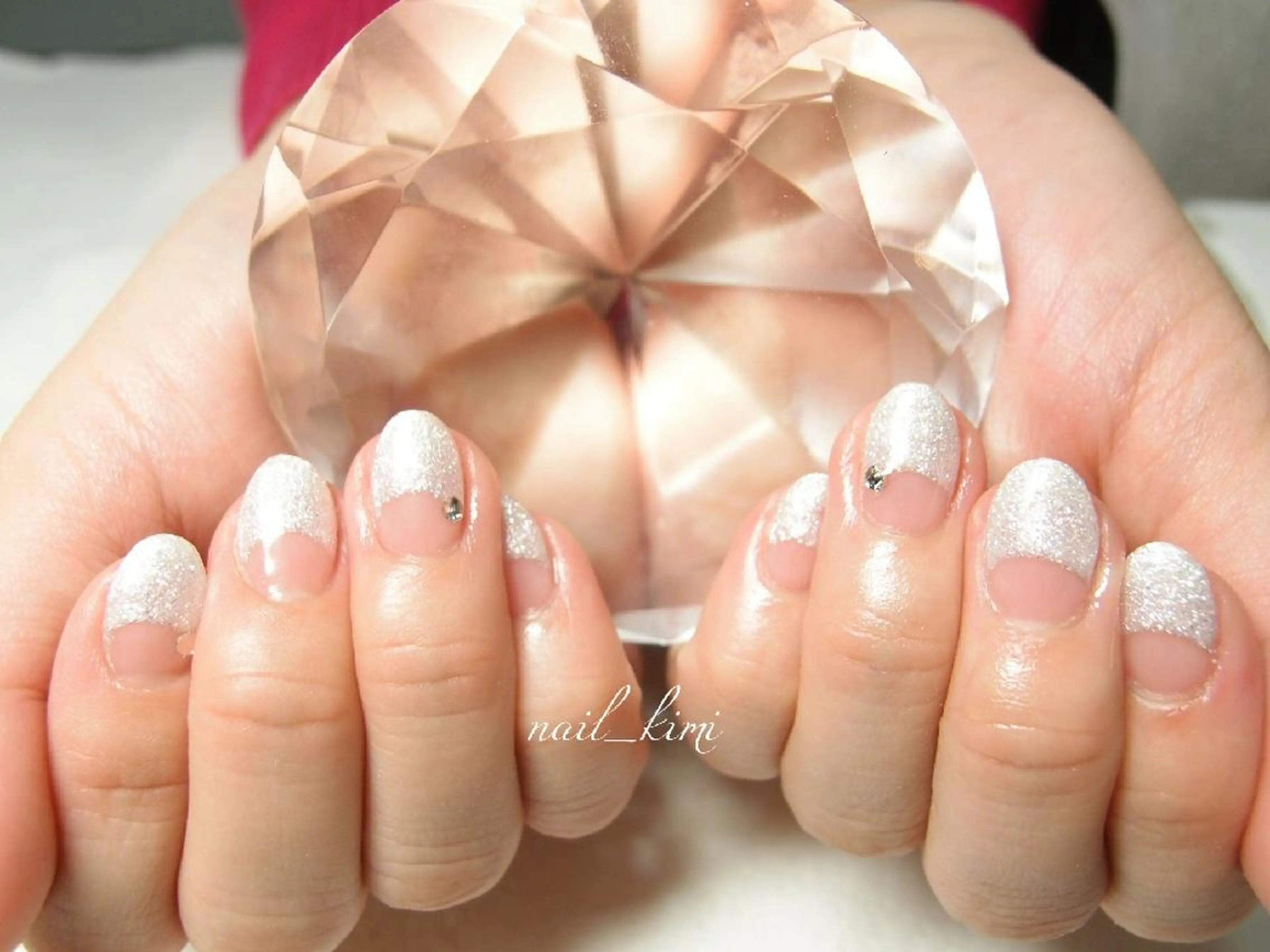 ネイル フレンチネイル 逆フレンチ ConneQt所属・ETHOSENSE. kimikaのネイルデザイン