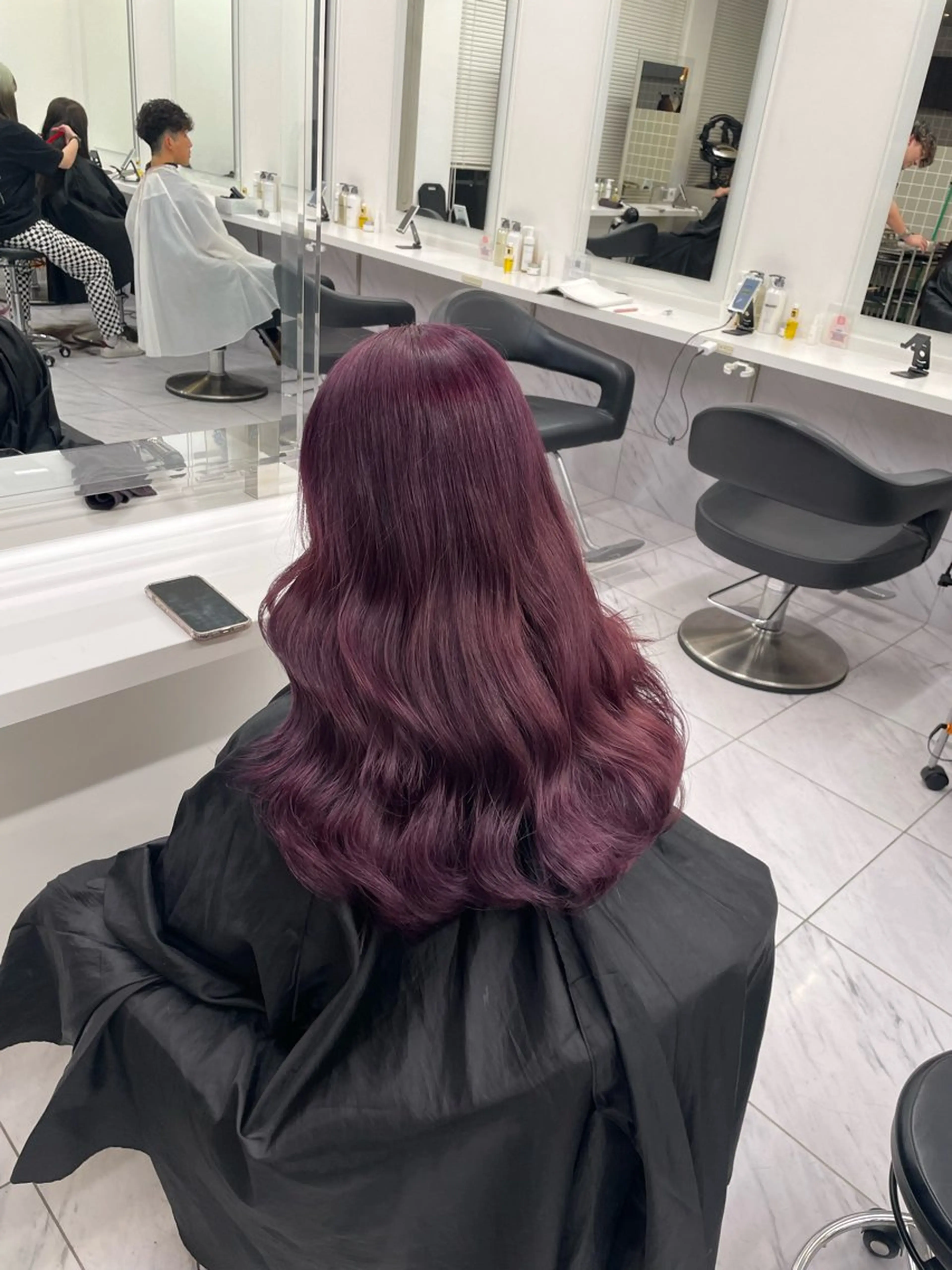 ロング カラー ヘアアレンジ ヘアカラー トリートメント ヘアセット 💗横浜美容室 💗HARUNAのヘアスタイル