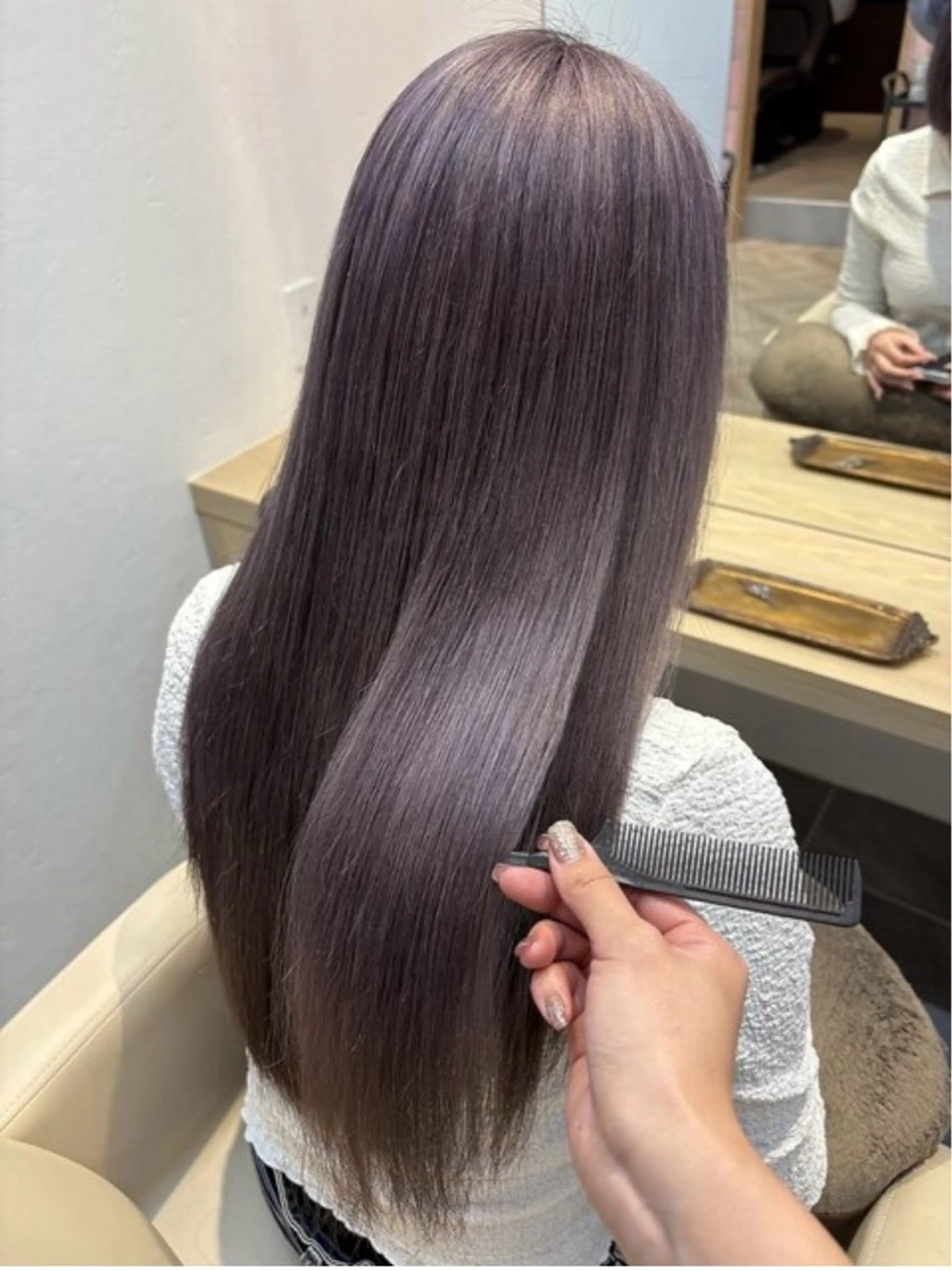 カラー カット ヘアカラー トリートメント くびれヘア/髪質改善 はるのヘアスタイル