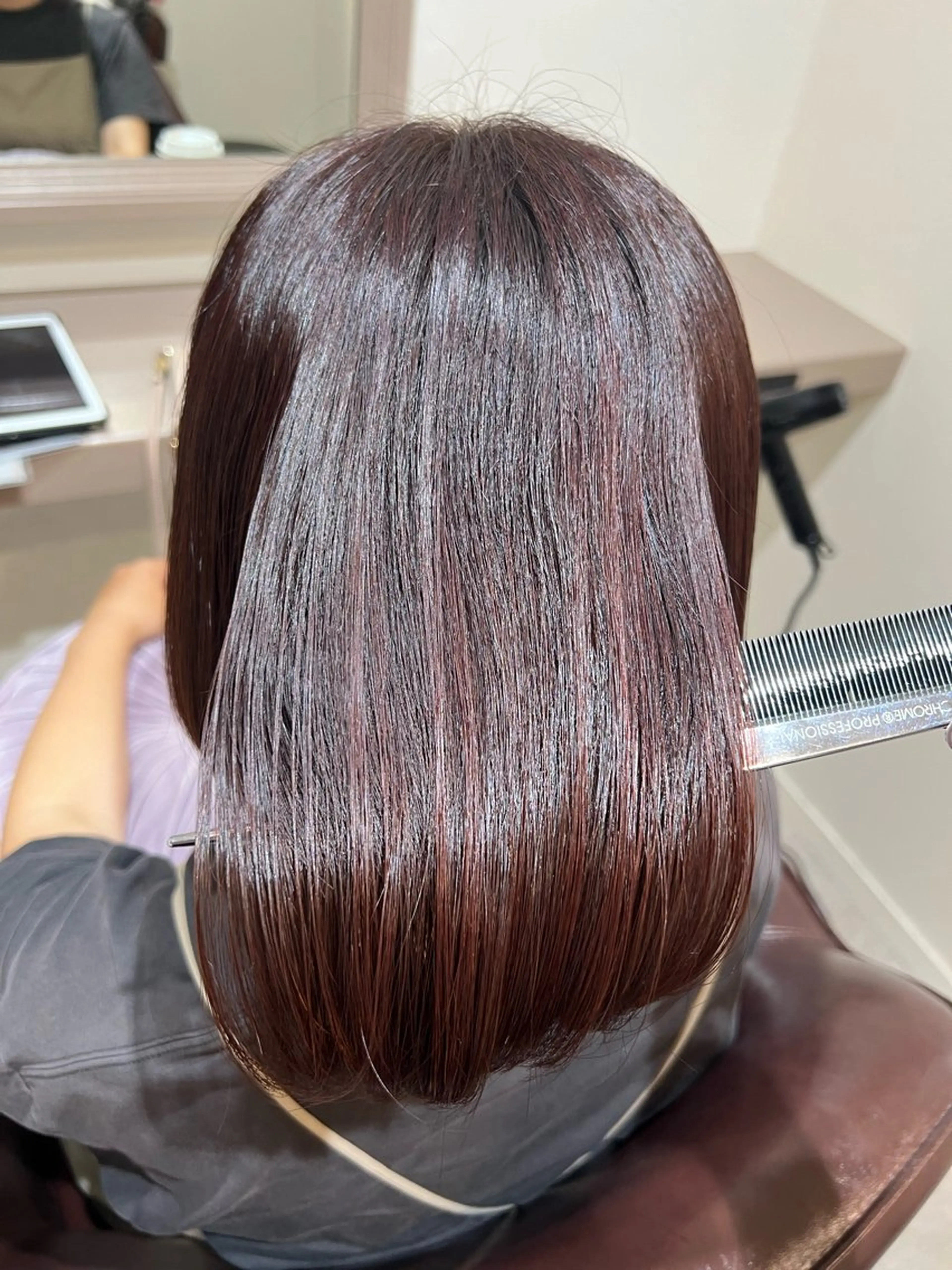 ミディアム カット ヘアカラー 井上 美春のヘアスタイル