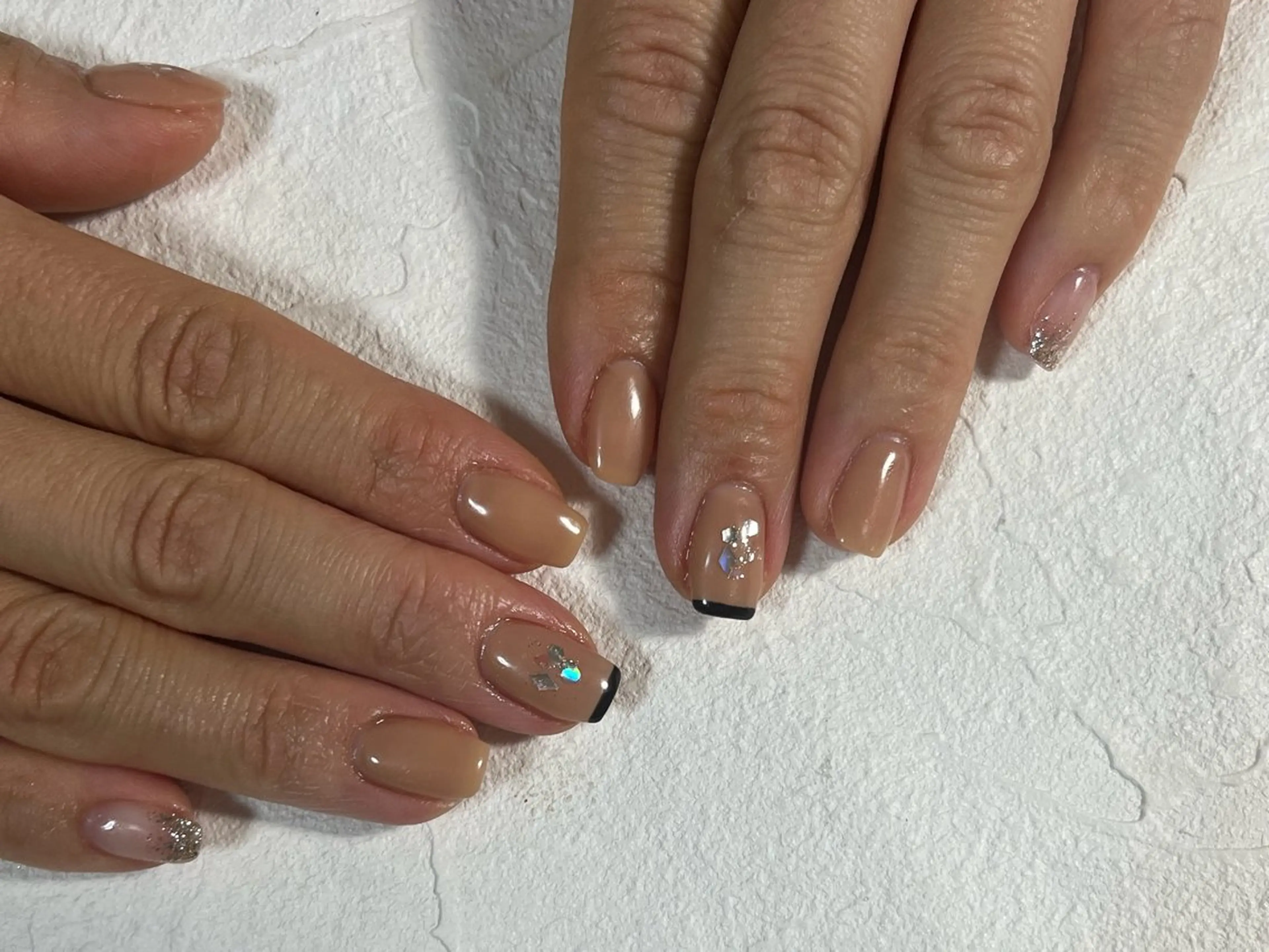 ネイル オーロラネイル フラワーネイル フットネイル フレンチネイル ジェルネイル ハンドネイル kiki nail たまプラーザのネイルデザイン