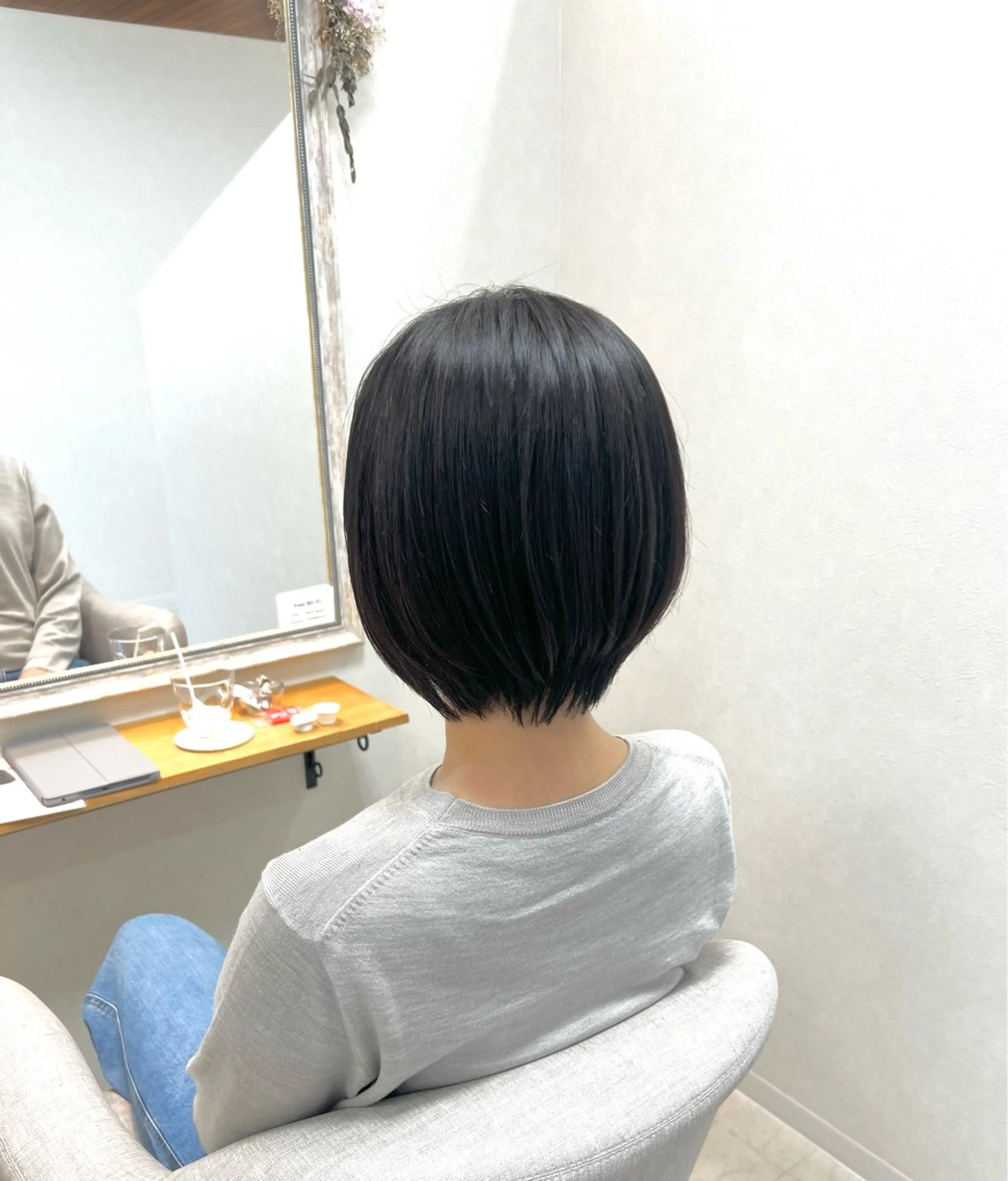 ショート ショートボブ ボブ ショートヘア カット トリートメント ショート/白髪ぼかし 君和田若菜のヘアスタイル