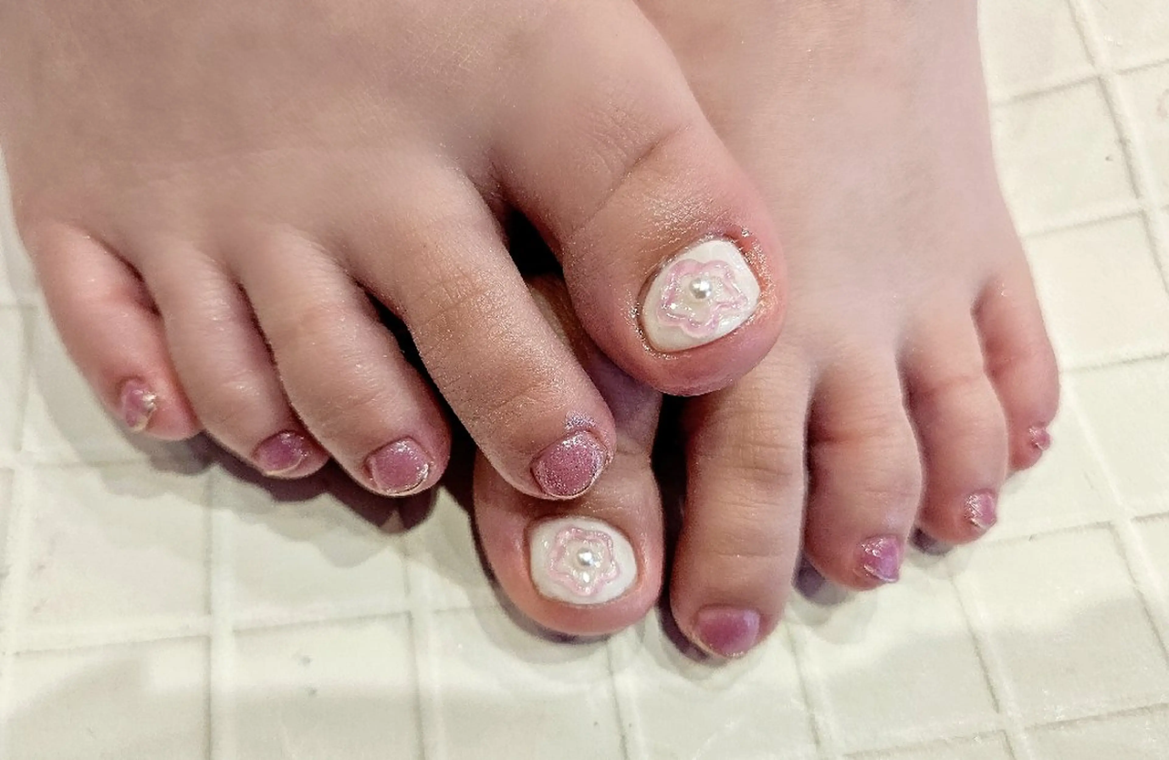 ネイル フットネイル 関口 友菜のヘアスタイル