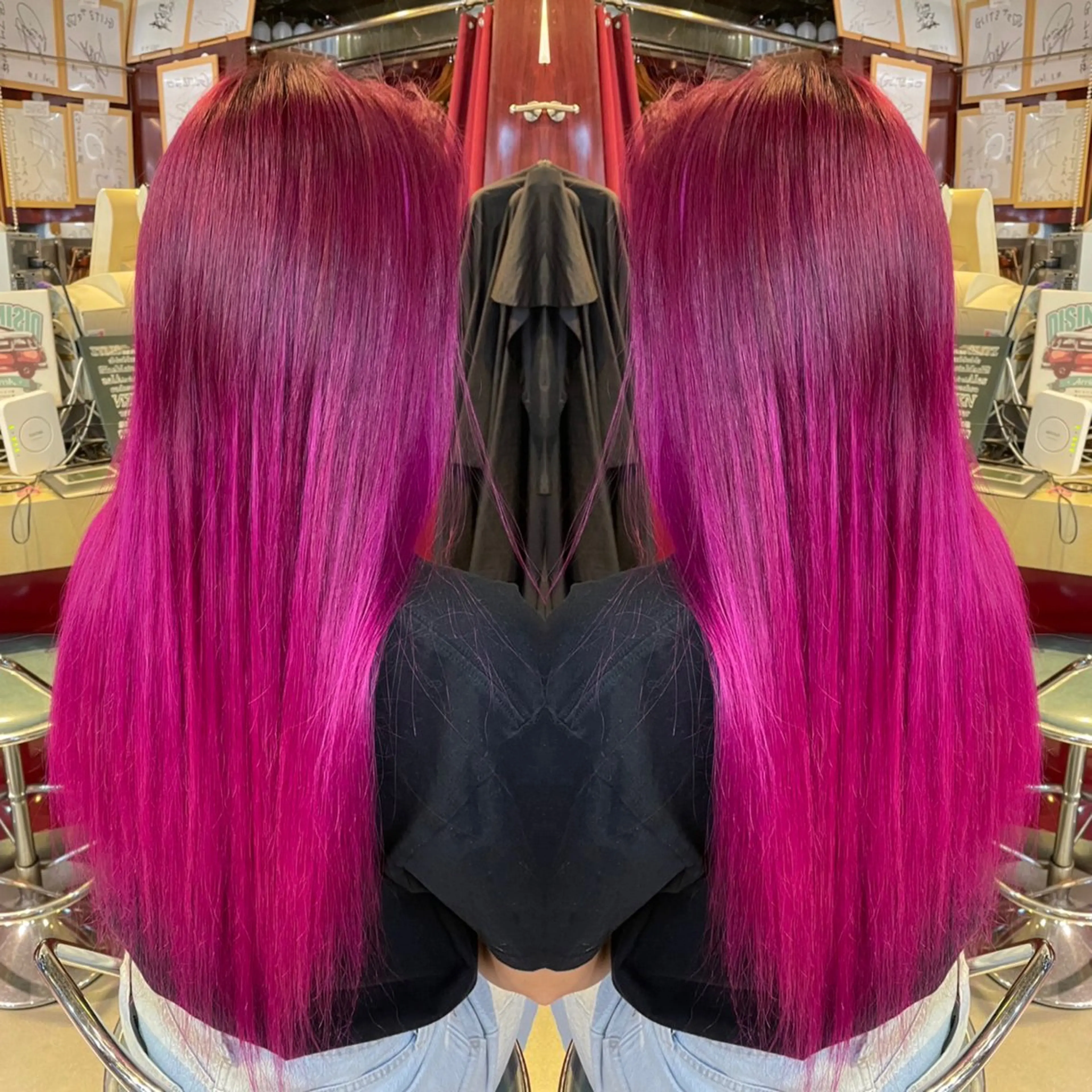 ロング カラー ハイライト/レイヤー /ハイトーン/AOIのヘアスタイル