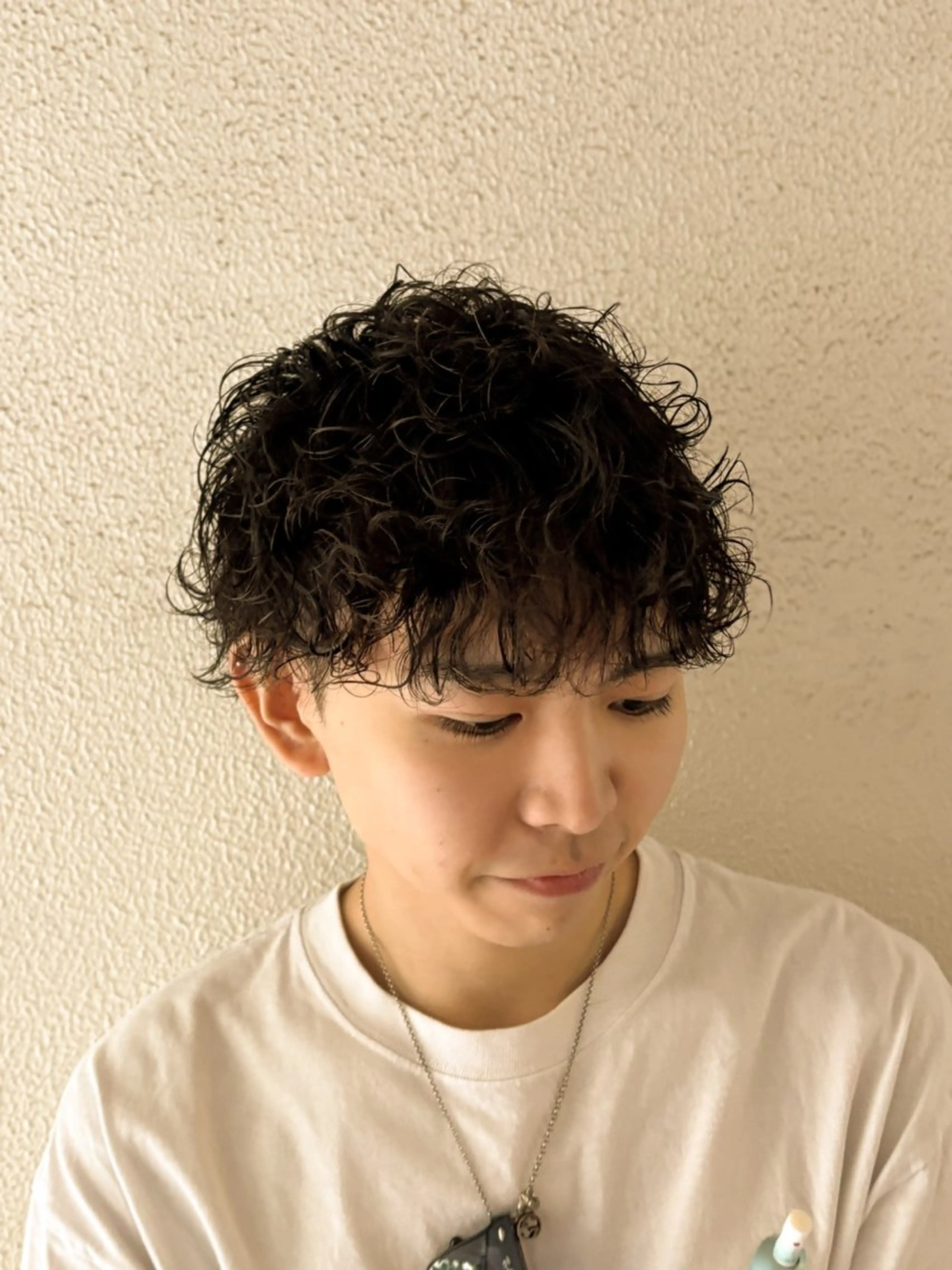 ミディアム カラー パーマ ヘアアレンジ メンズ キッズ カット パーマ 葛西/barber/ 相山琉磨のヘアスタイル