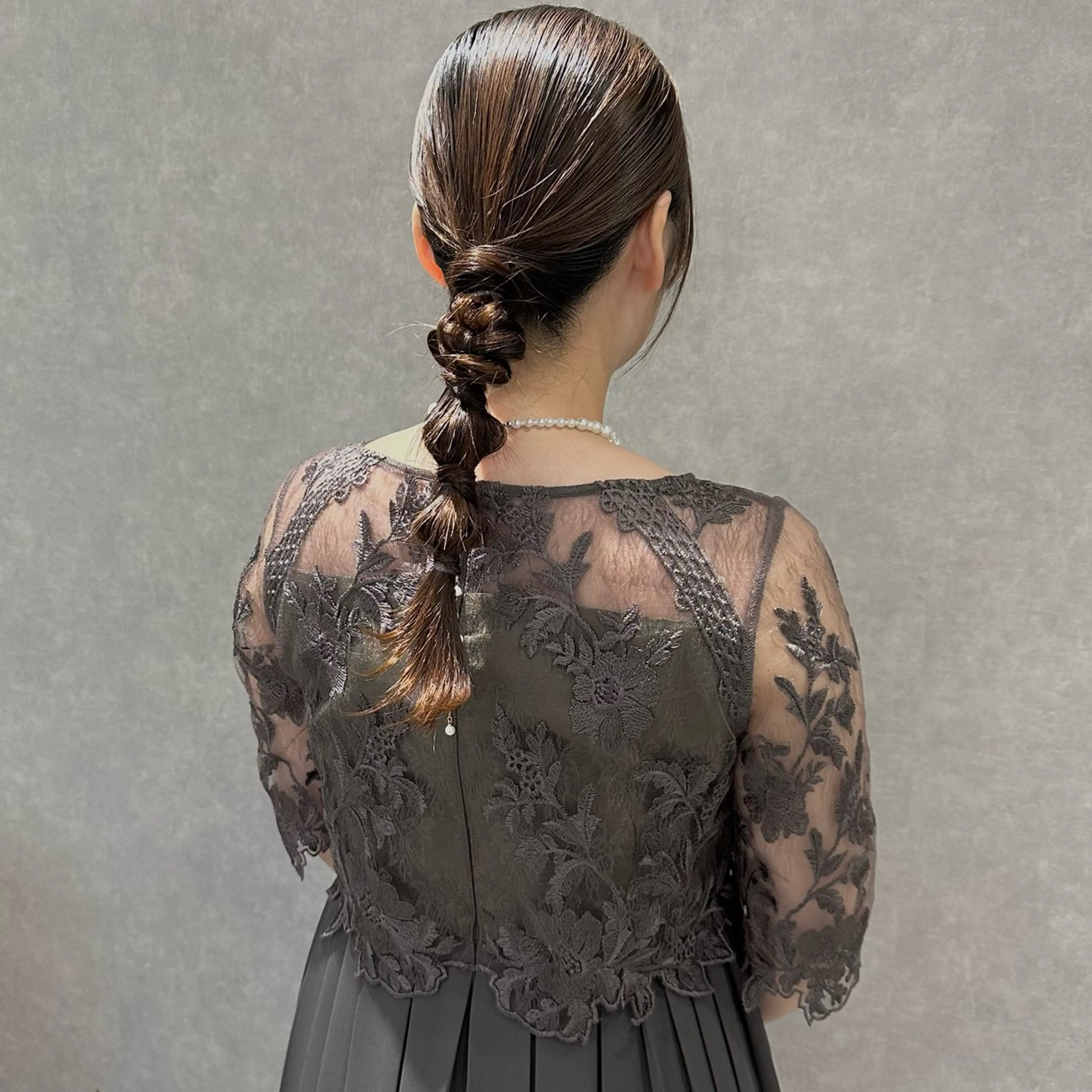 セミロング ヘアアレンジ はちすか るかのヘアスタイル