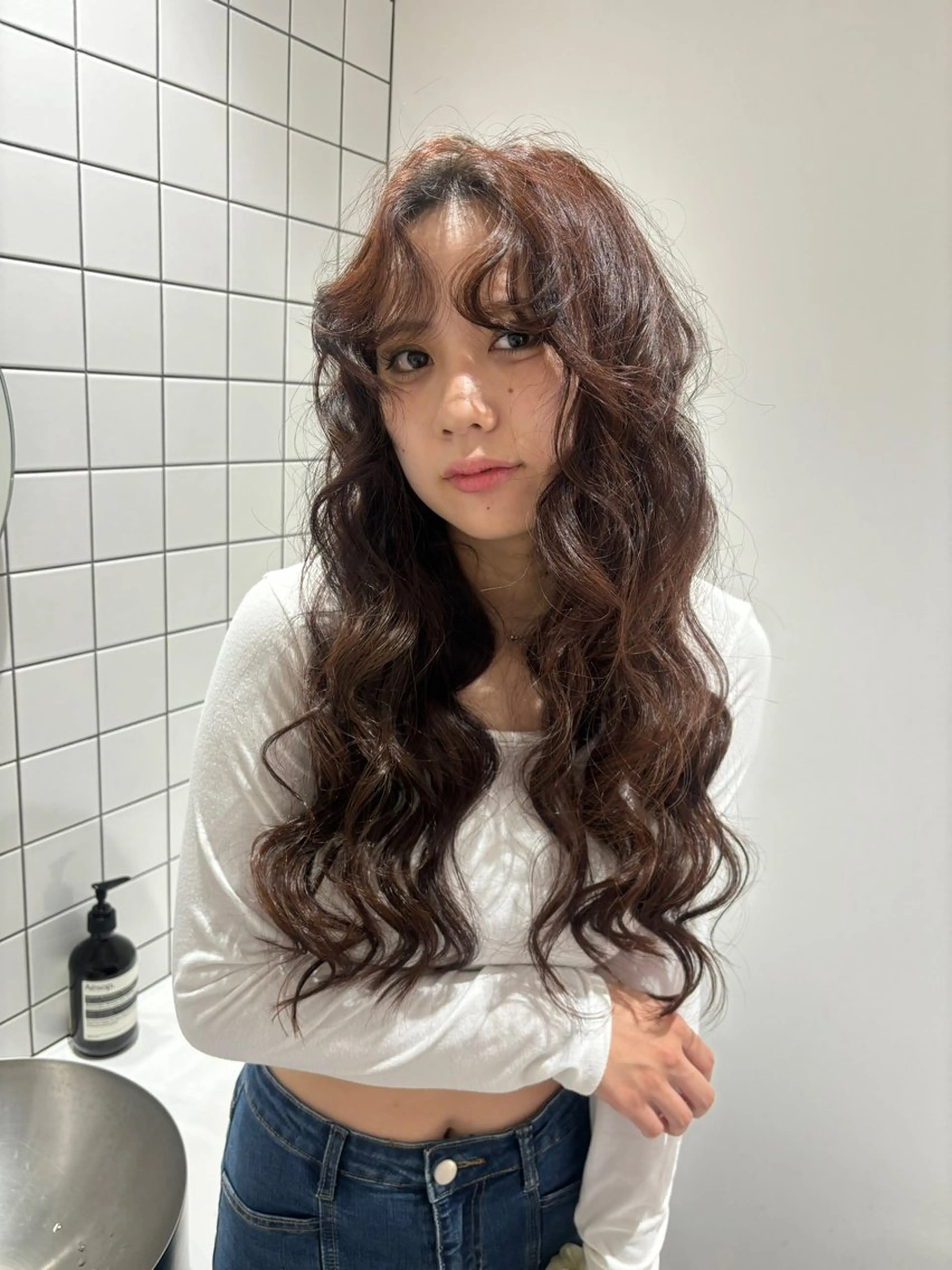 ロング カラー ヘアアレンジ MANA/上野/ カラーモデル🖤✨のヘアスタイル