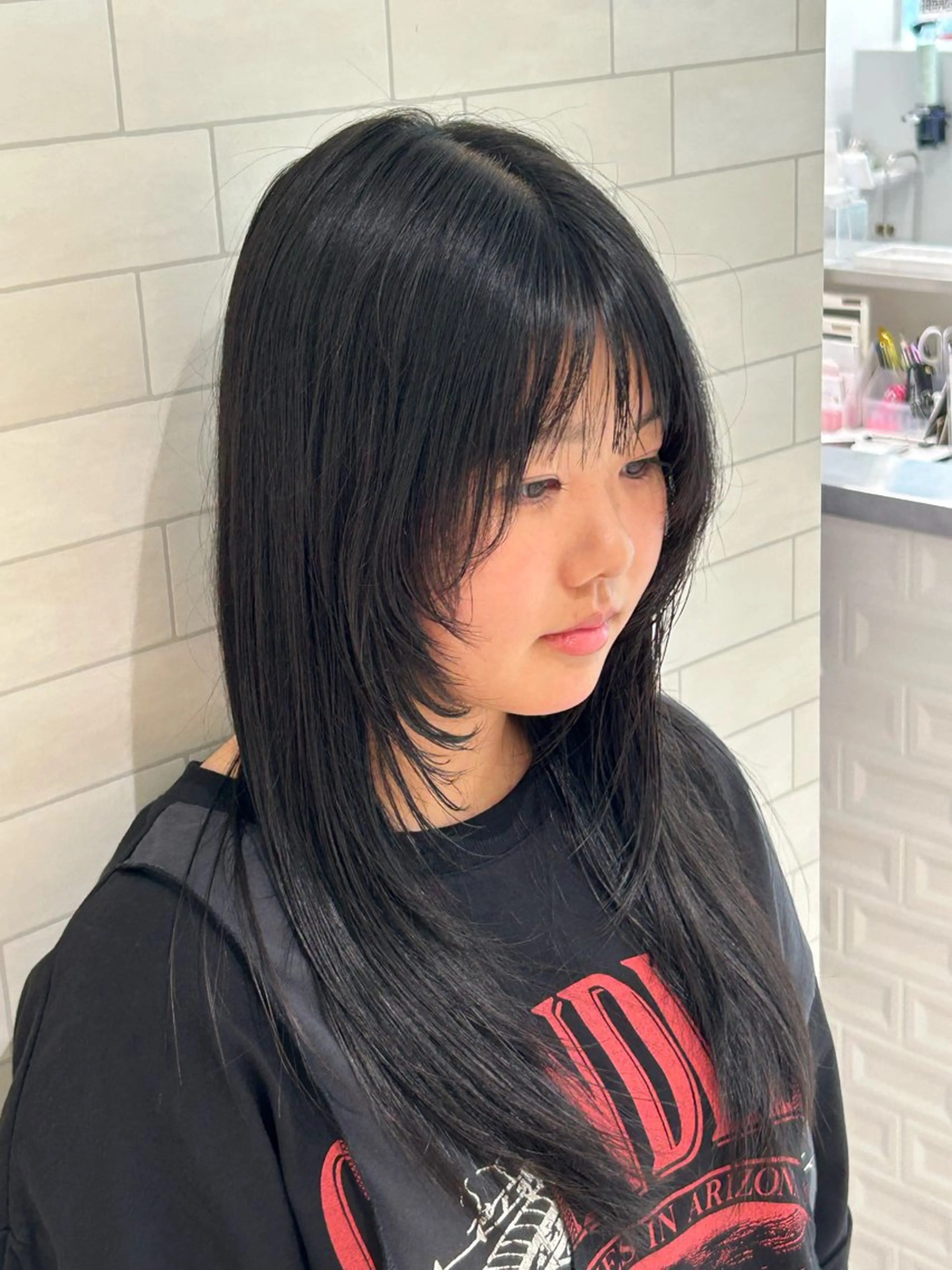 ロング スパイキーショート／ パーマ平松秀門のヘアスタイル