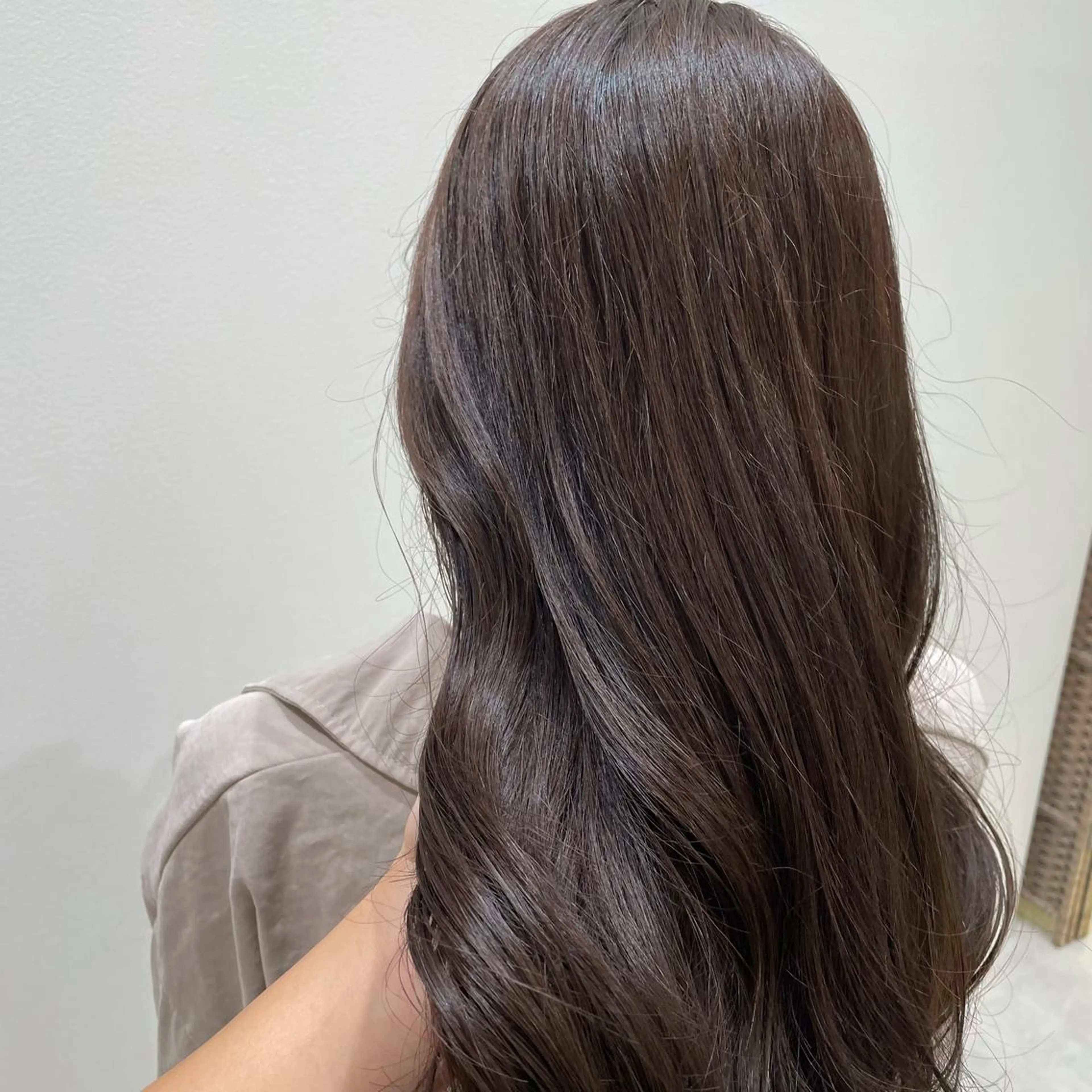 ロング カラー パーマモデル募集🌈 森脇帆南のヘアスタイル