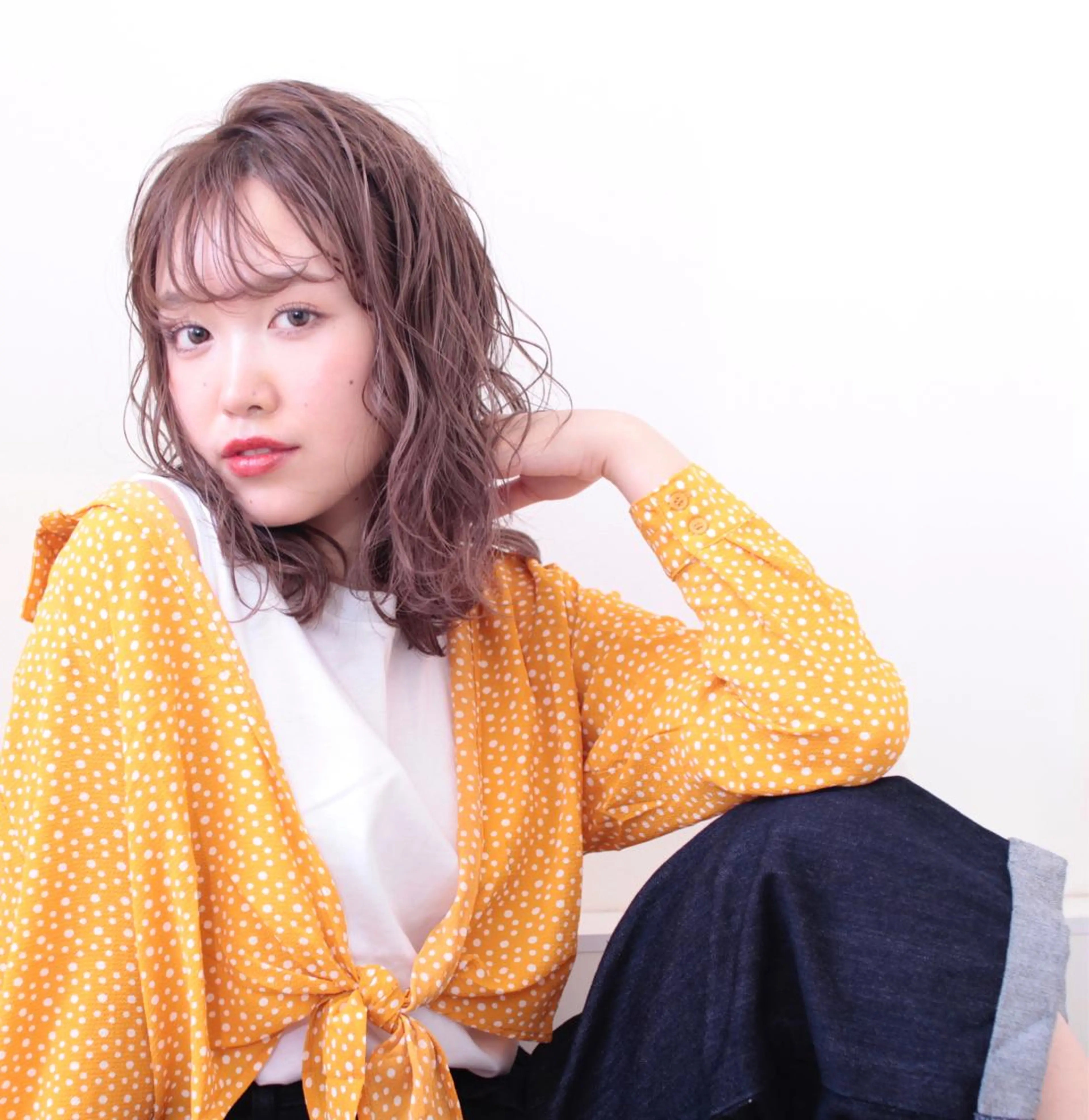カラー 東梅田エリアカラー ヘアセットNo. 1のヘアスタイル