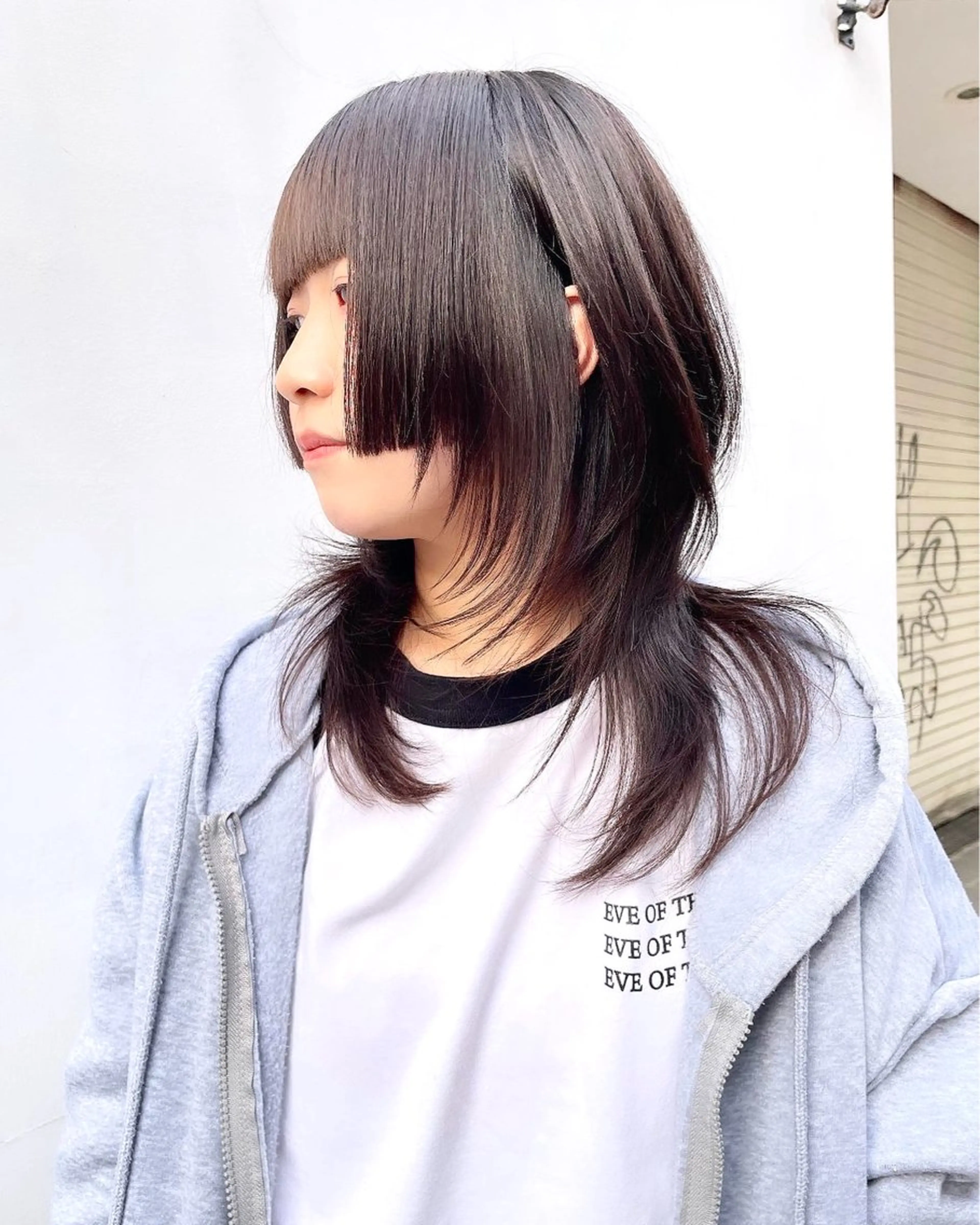 セミロング 姫カット レイヤーカット ヘアカラー ハイトーン/レイヤー /ウルフ⭐️永田⭐️のヘアスタイル