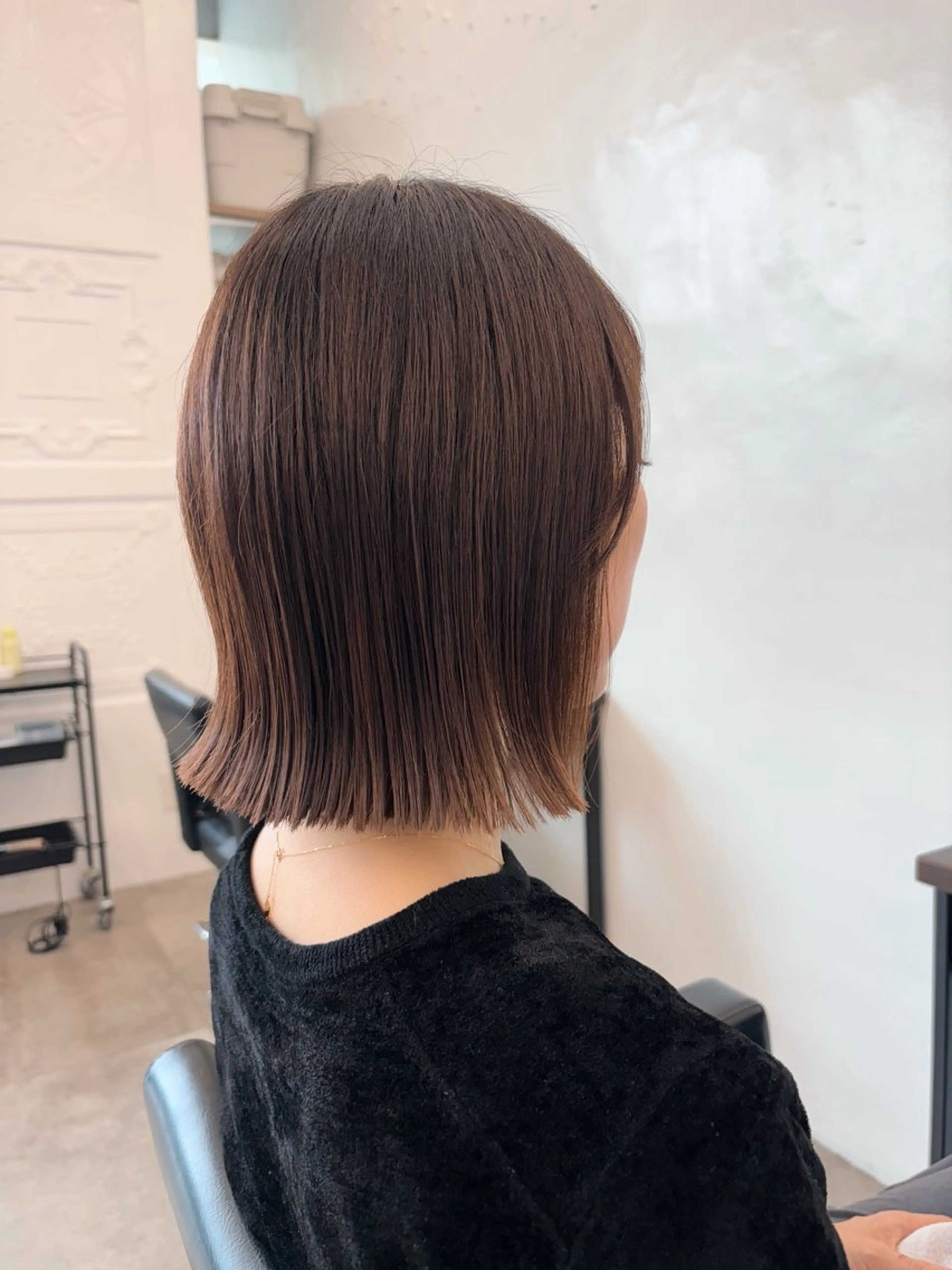 ショート カラー ヘアアレンジ ボブ 外ハネヘア 🌱ボブ/レイヤー/ ベージュ/あやみ✨のヘアスタイル