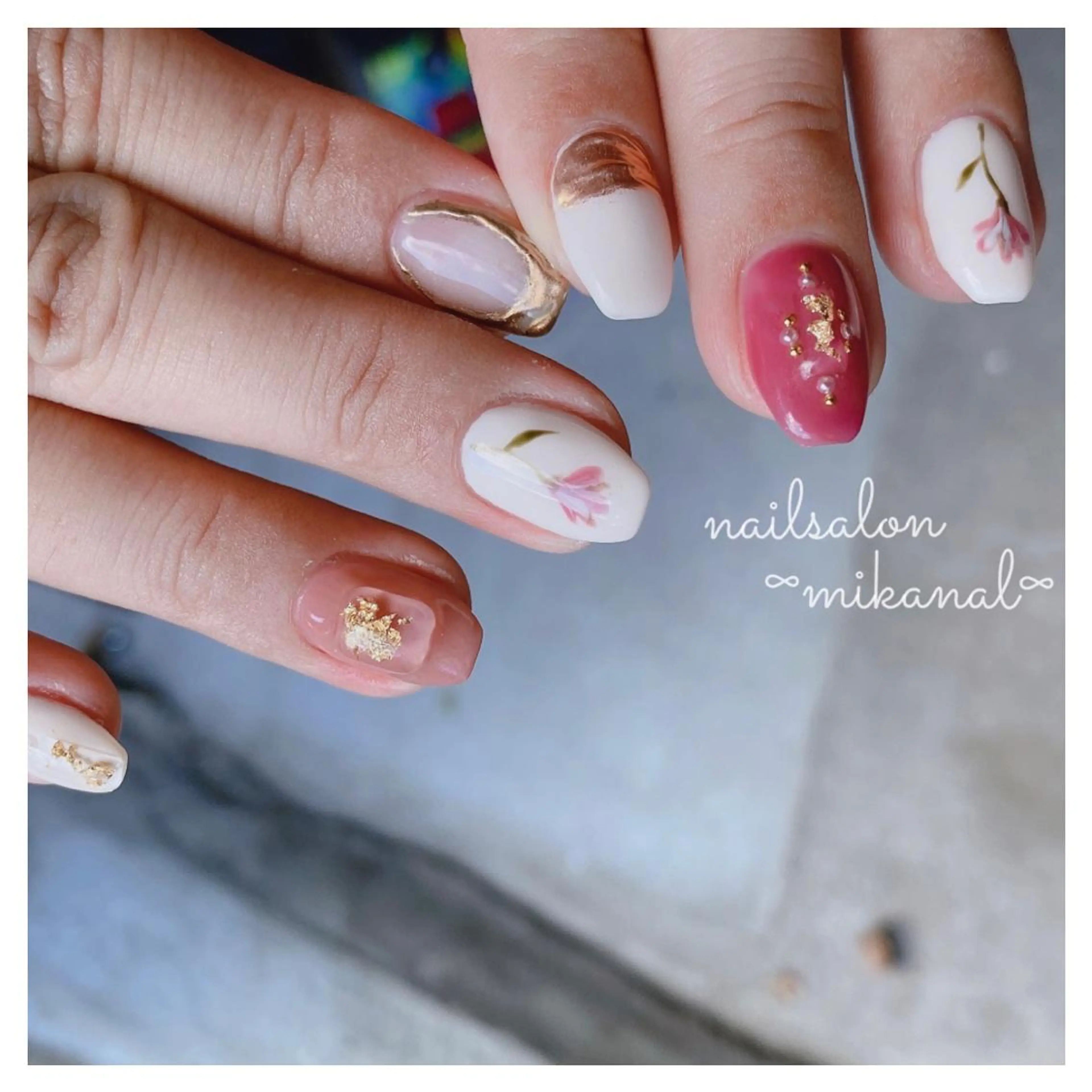 ネイル ハンドネイル nailsalon ∞ ﾐｶﾅﾙ ∞のネイルデザイン