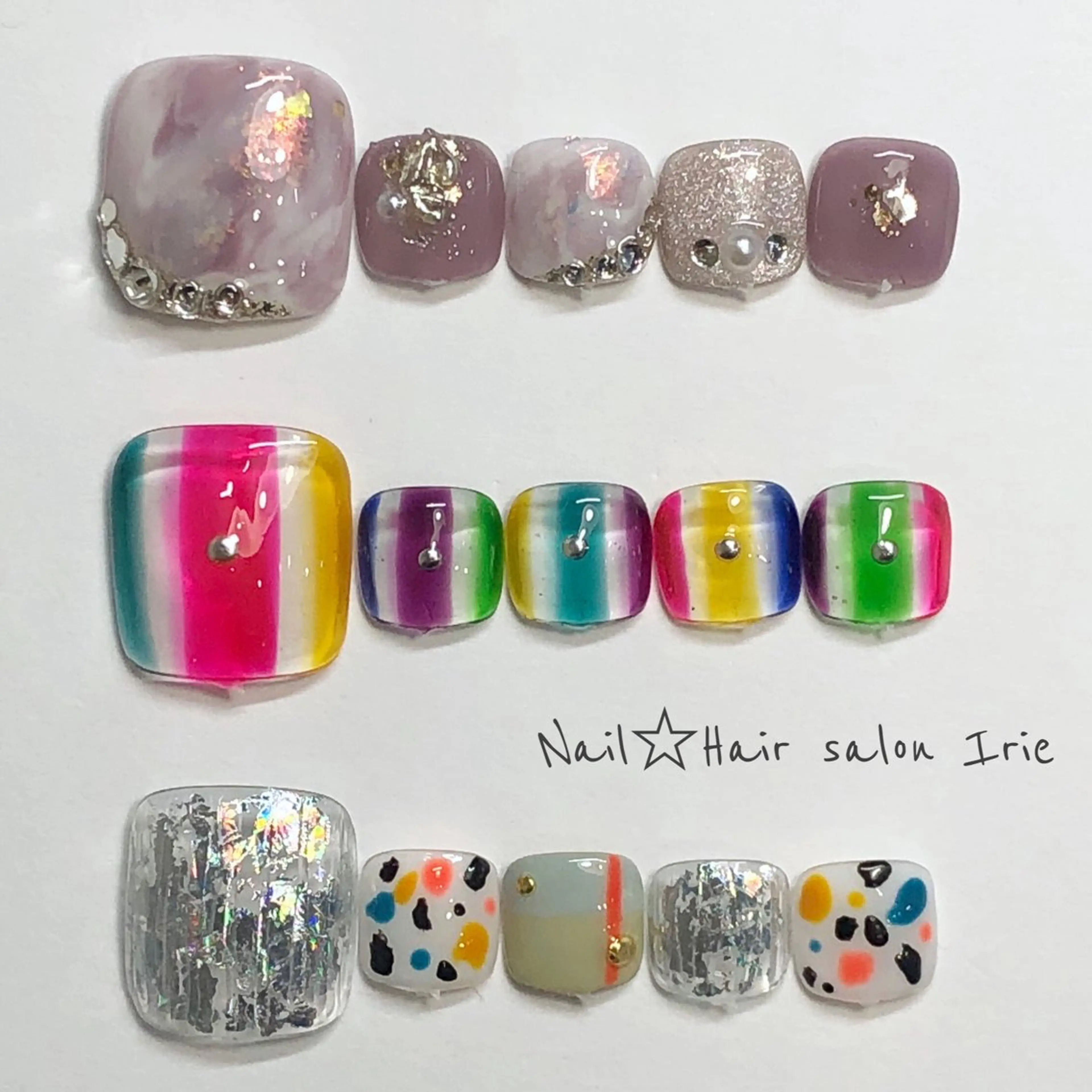 フットネイル 與儀 知佳のネイルデザイン