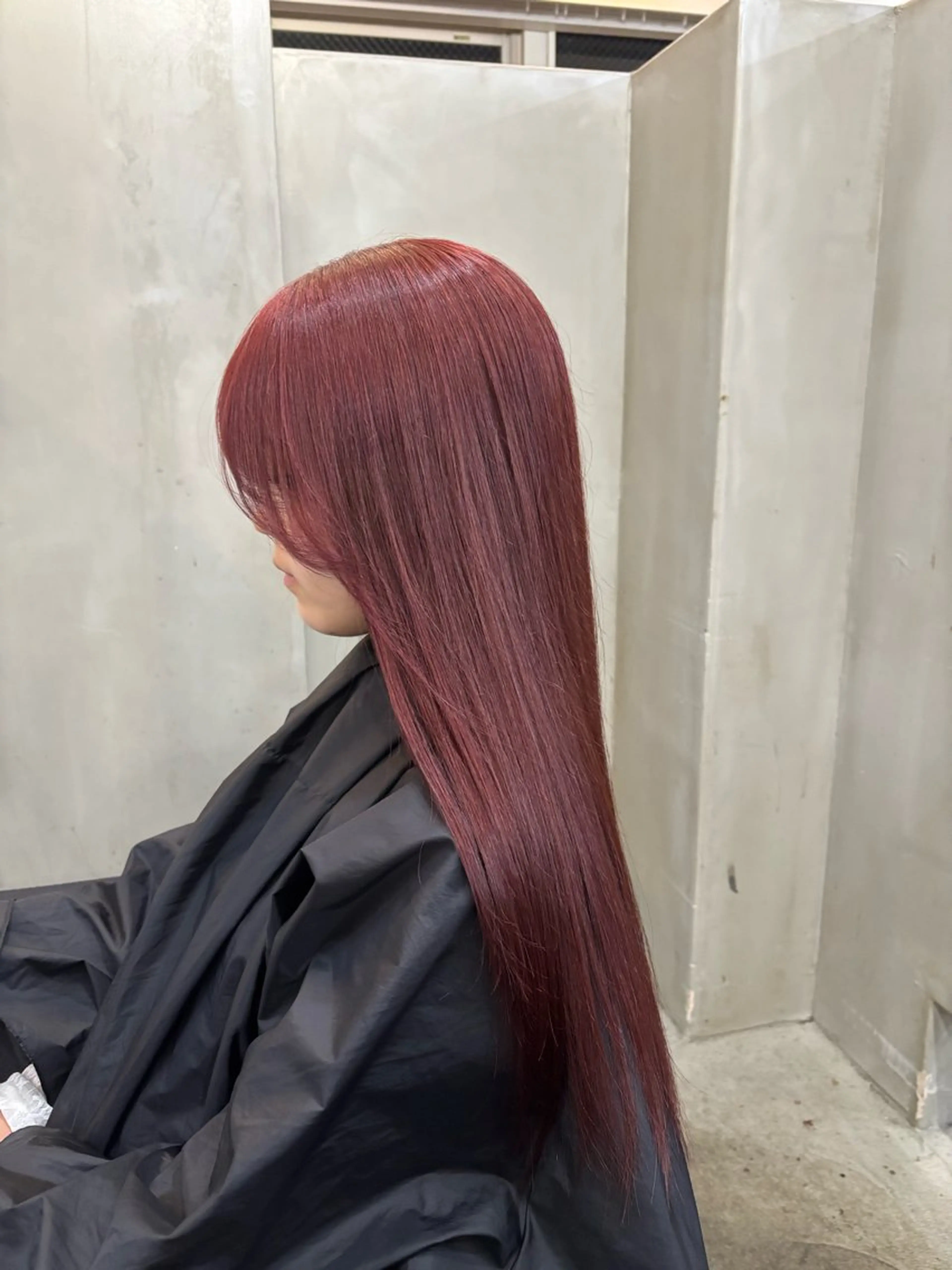 ロング カラー レッドカラー ヘアカラー 中園康 /カラー/ブリーチのヘアスタイル