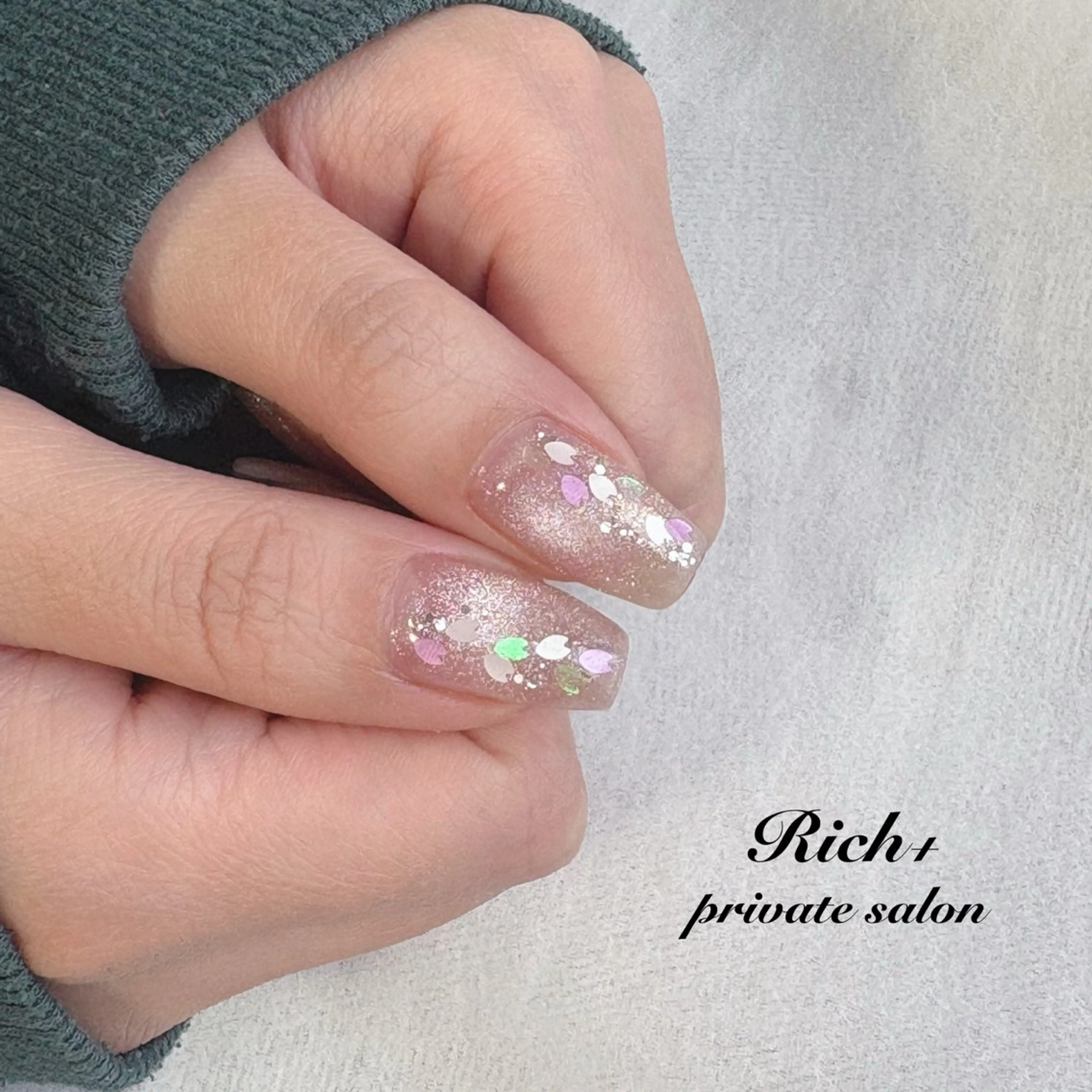 ネイル 桜ネイル Rich+nail Mayuのネイルデザイン