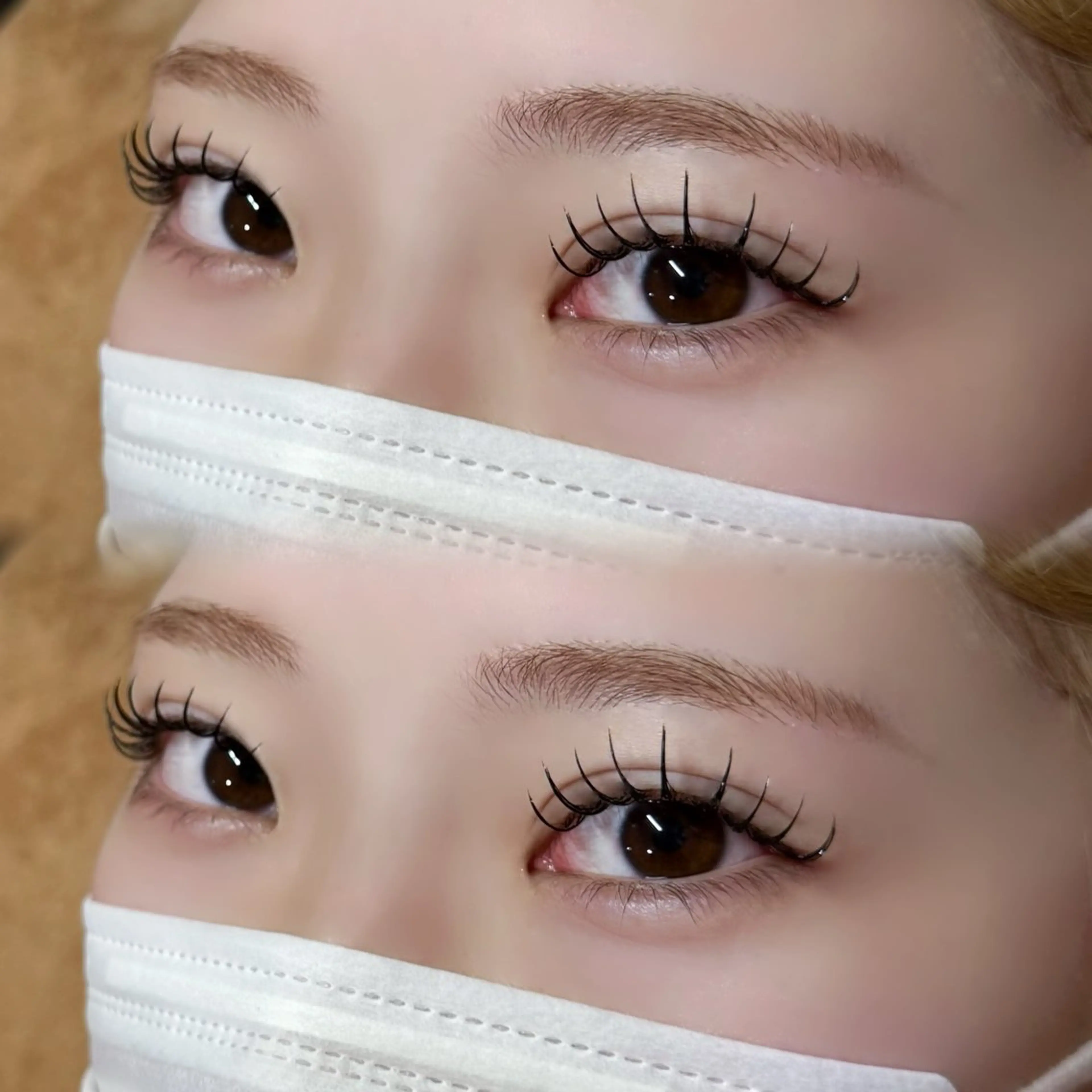 マツエク・マツパ Dカール フラットラッシュ マツエク LUNELLA RENAのマツエク・マツパデザイン