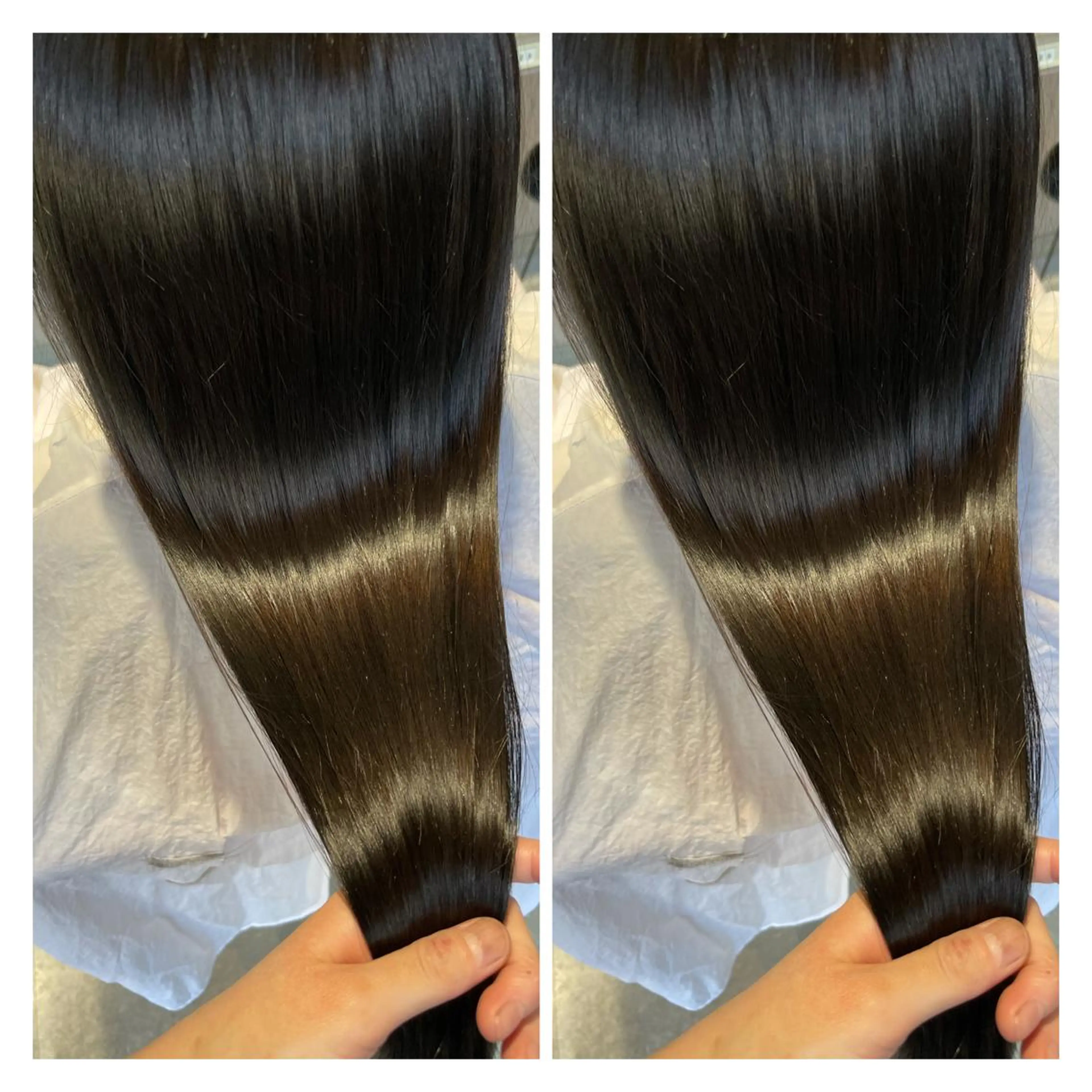 ロング カラー カット 縮毛矯正 トリートメント 髪質改善艶髪 ℍ𝔸ℝ𝕌𝕂𝔸のヘアスタイル