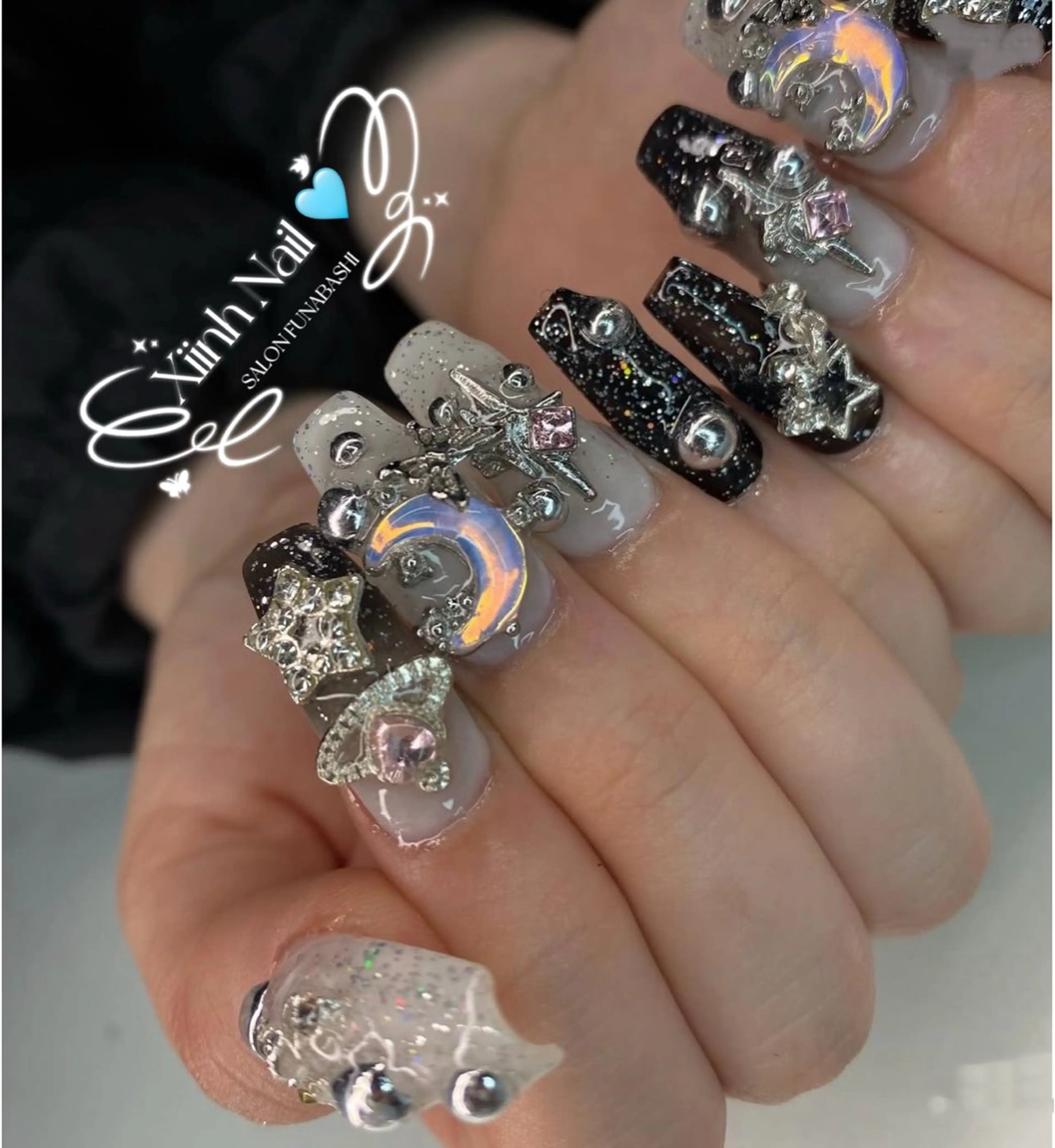 ネイル チークネイル 桜ネイル 長さ出し フットネイル ジェルネイル ハンドネイル XIINH NAIL SALONのネイルデザイン