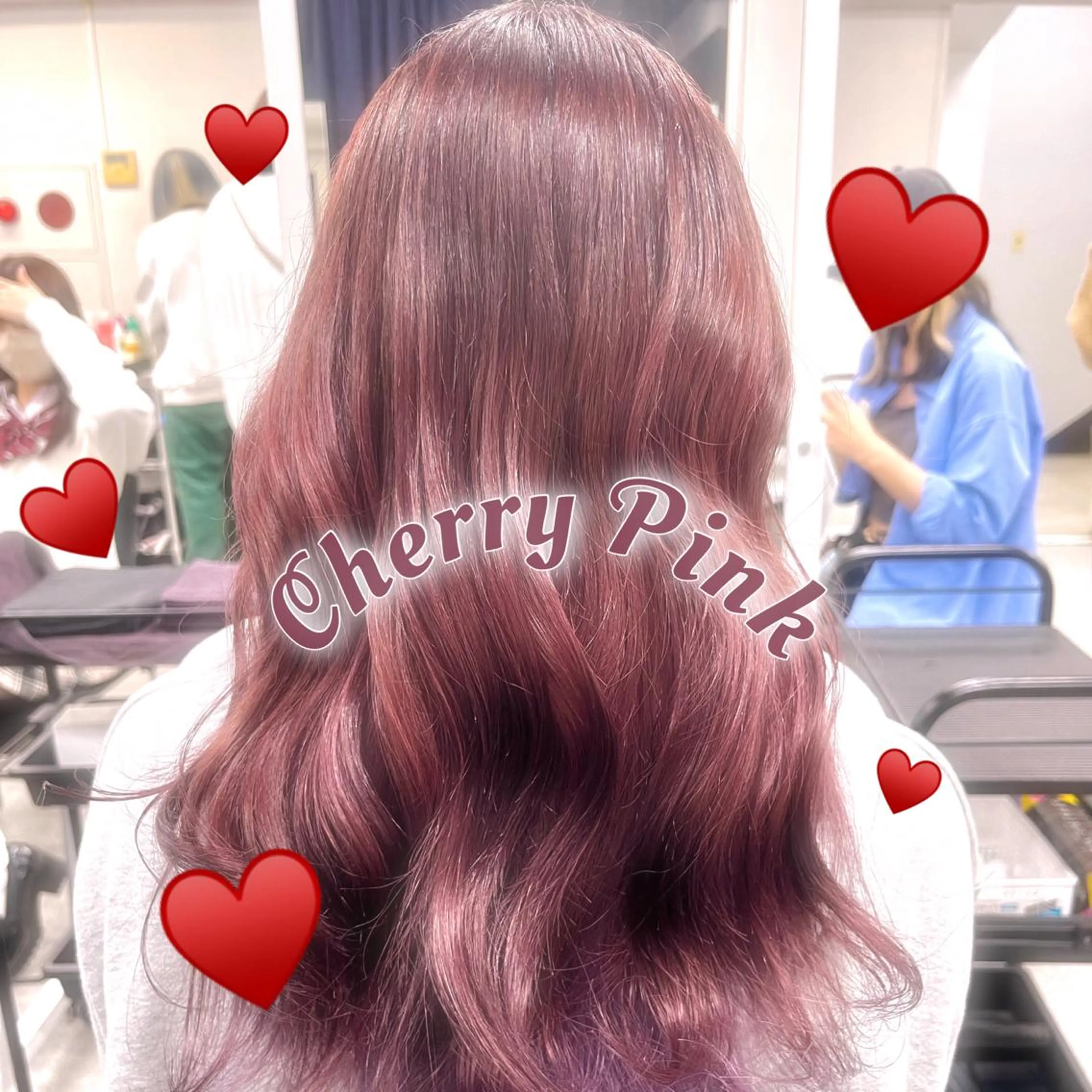 セミロング ❤︎ワンホンガーリー なハイトーンヘア❤︎のヘアスタイル